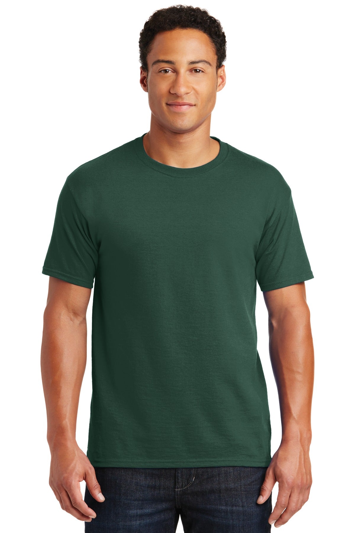 5.4-ounce 50/50 cotton/poly 47/53 cotton/poly (Oxford)Advanc - Forest Green