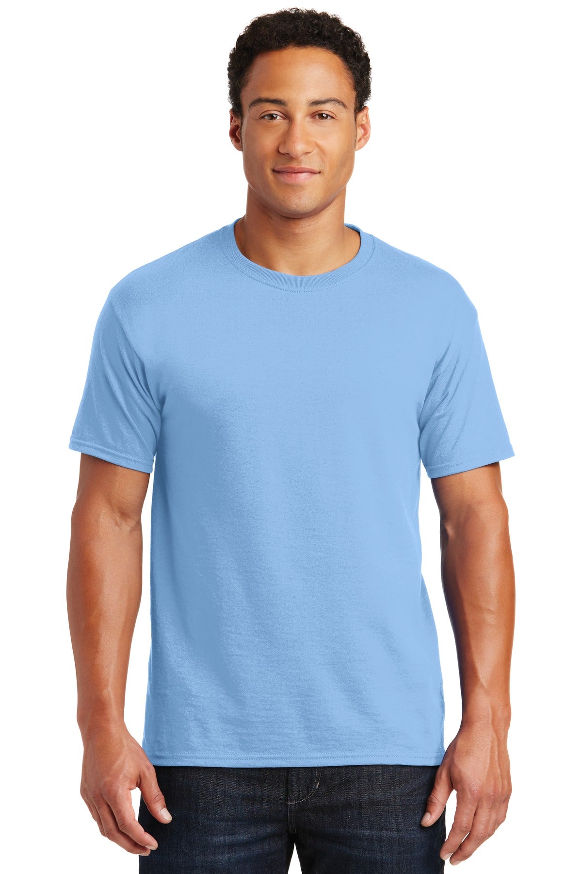 5.4-ounce 50/50 cotton/poly 47/53 cotton/poly (Oxford)Advanc - Light Blue