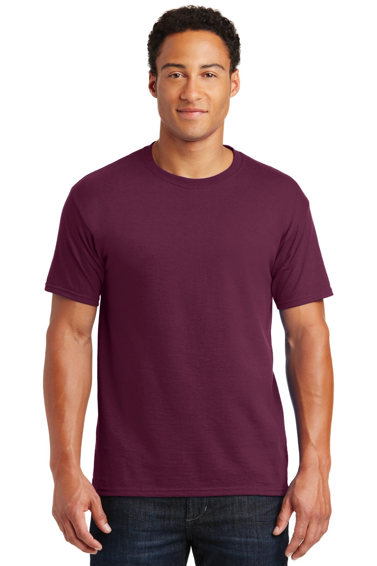 5.4-ounce 50/50 cotton/poly 47/53 cotton/poly (Oxford)Advanc - Maroon