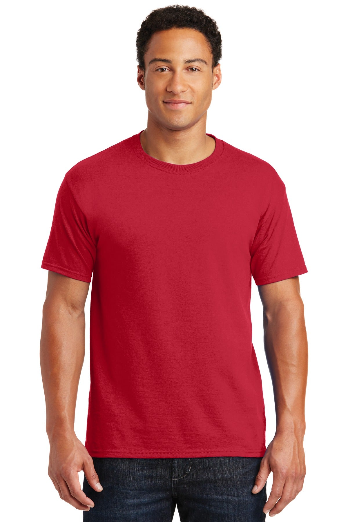 5.4-ounce 50/50 cotton/poly 47/53 cotton/poly (Oxford)Advanc - True Red