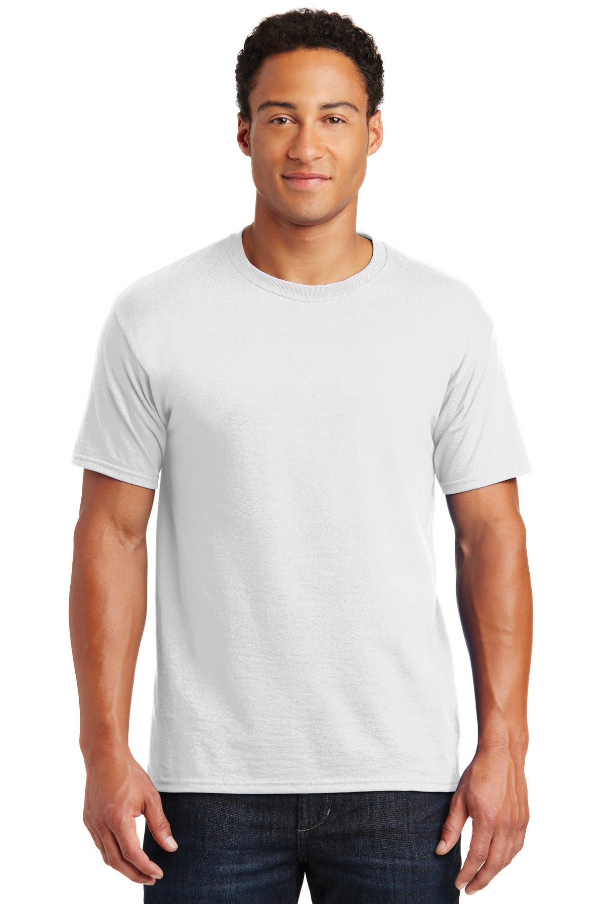 5.4-ounce 50/50 cotton/poly 47/53 cotton/poly (Oxford)Advanc - White
