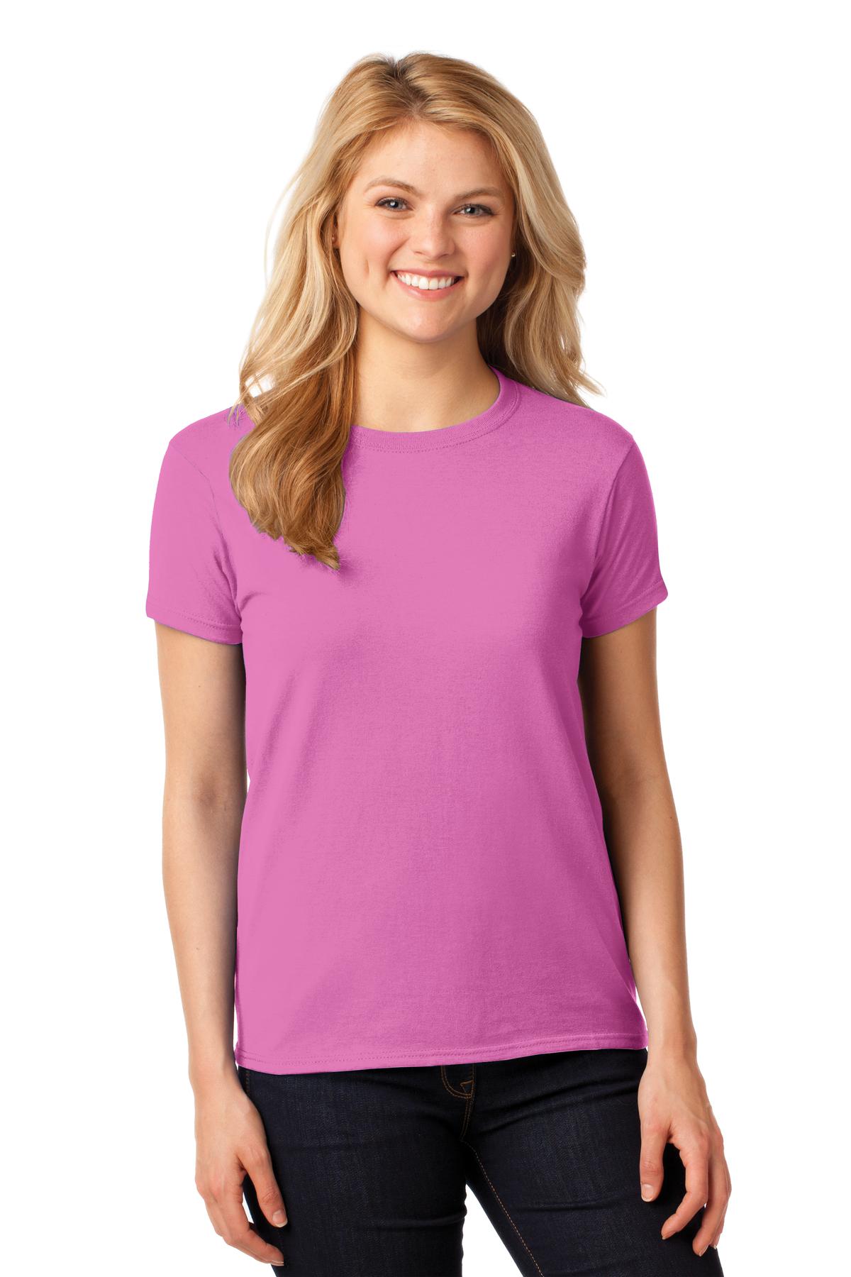 5.3-ounce 100% cotton Non-topstitched classic width rib coll - Azalea