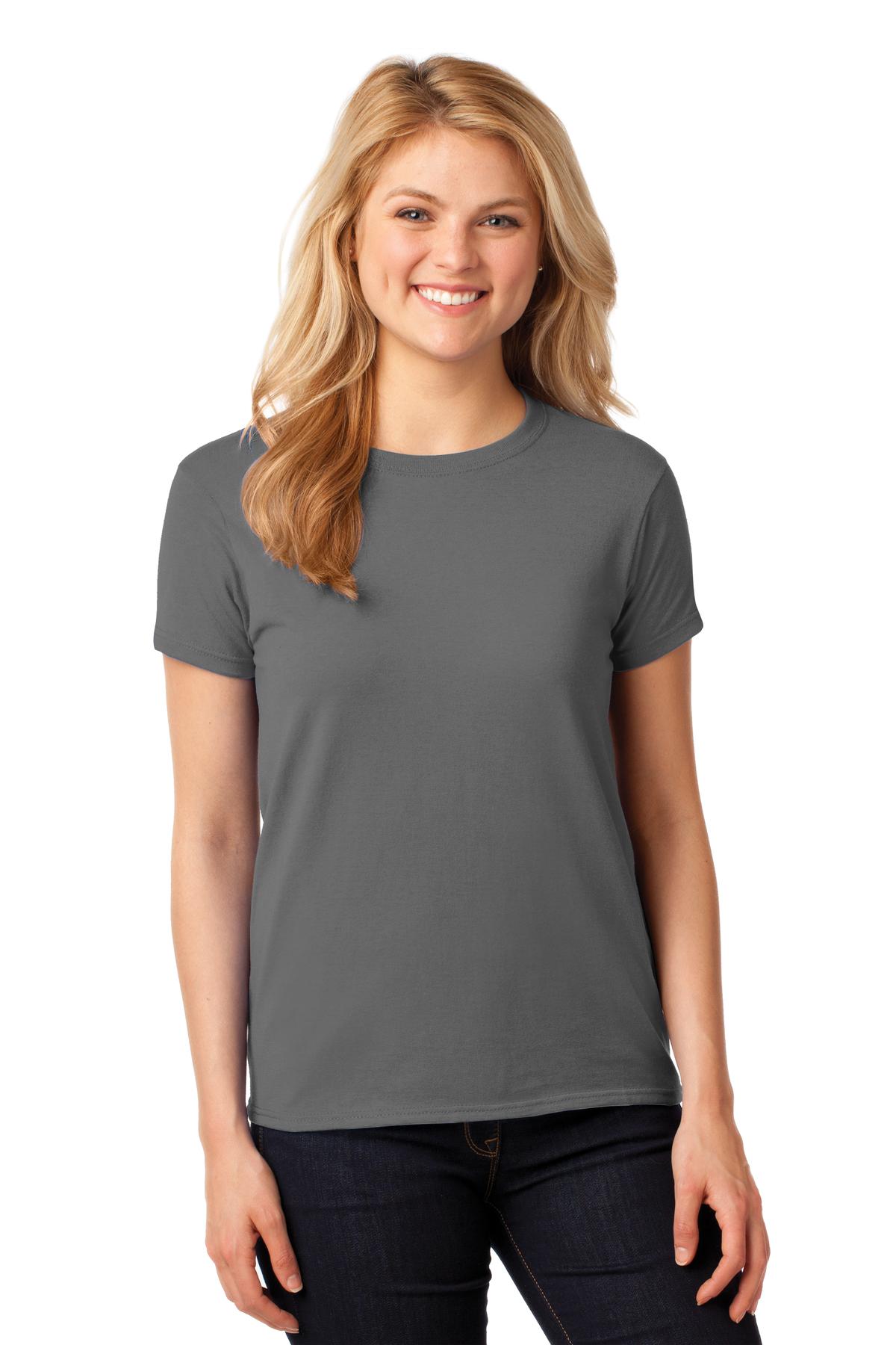 5.3-ounce 100% cotton Non-topstitched classic width rib coll - Charcoal