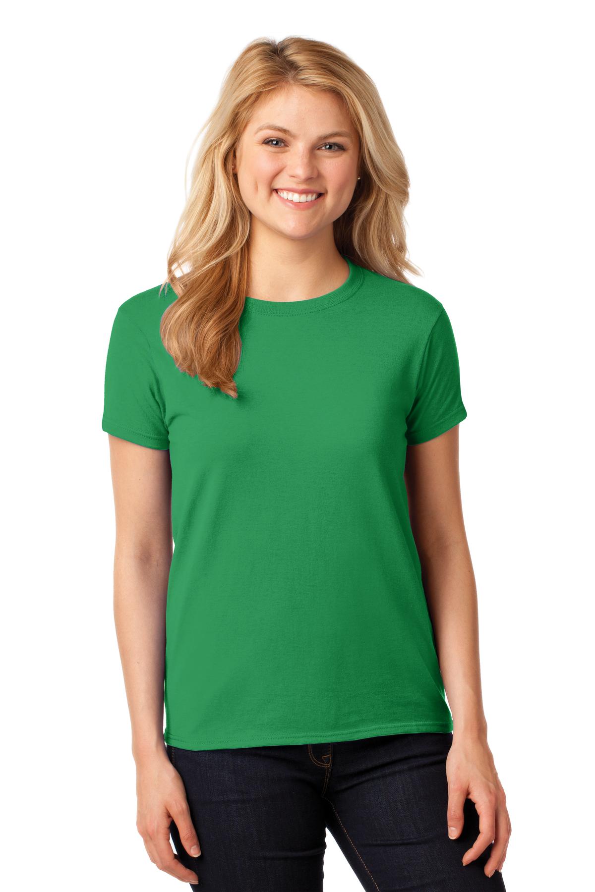 5.3-ounce 100% cotton Non-topstitched classic width rib coll - Irish Green