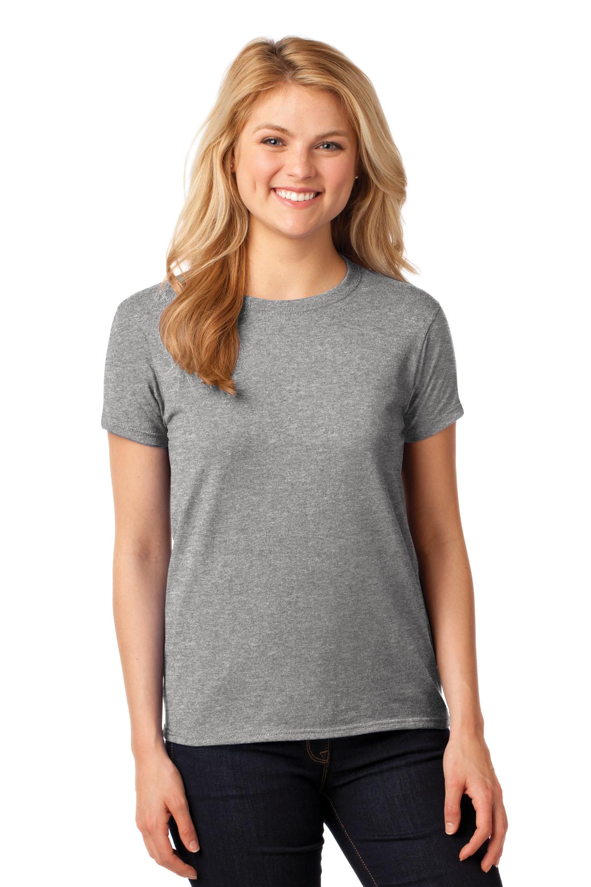 5.3-ounce 100% cotton Non-topstitched classic width rib coll - Sport Grey