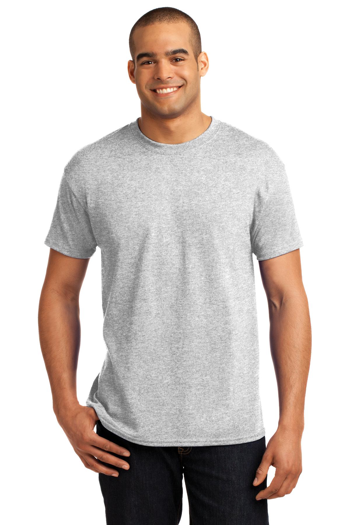 5.2-ounce 50/50 cotton/polyMade with 100% US-grown cottonPol - Ash