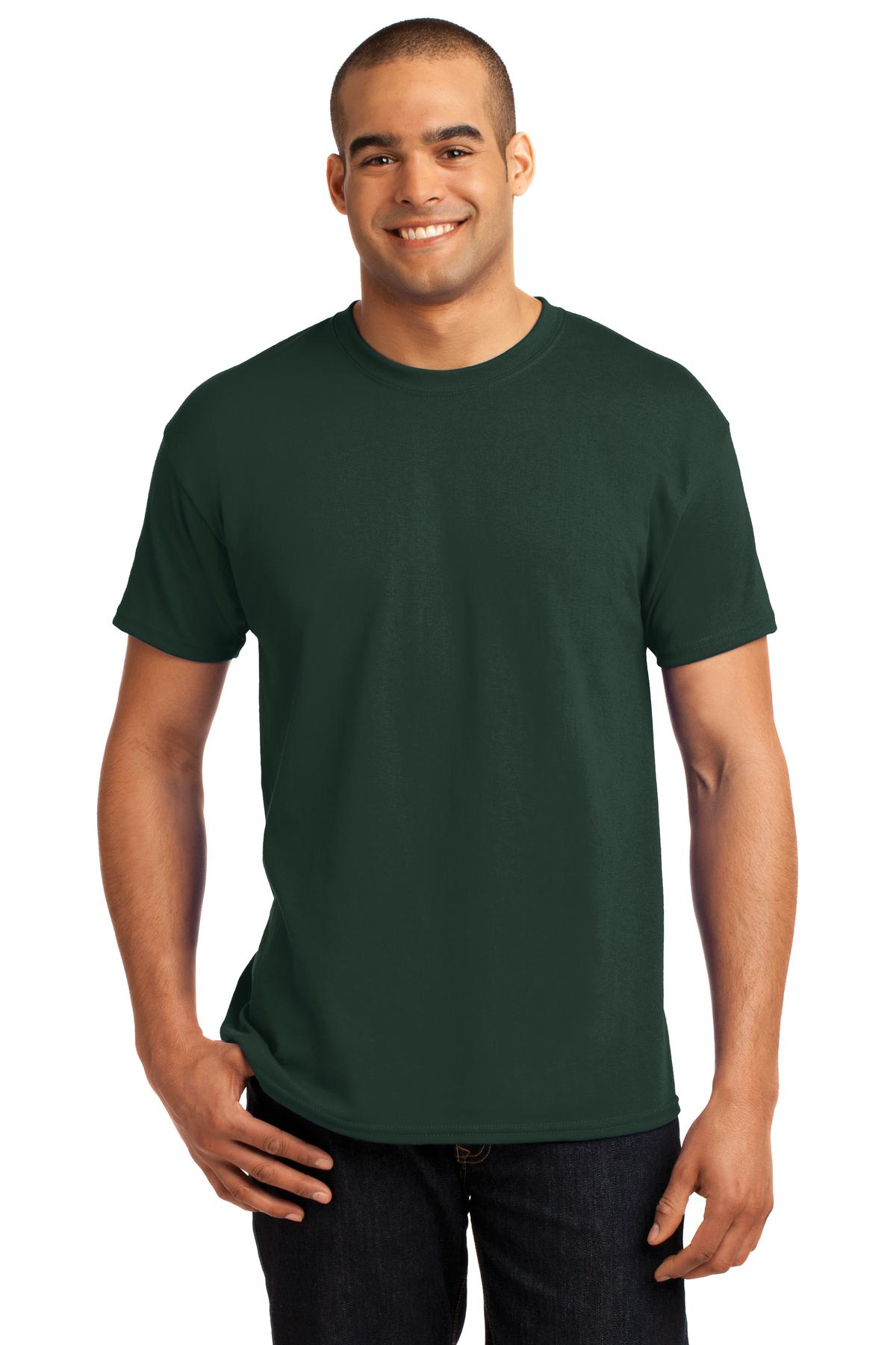 5.2-ounce 50/50 cotton/polyMade with 100% US-grown cottonPol - Deep Forest