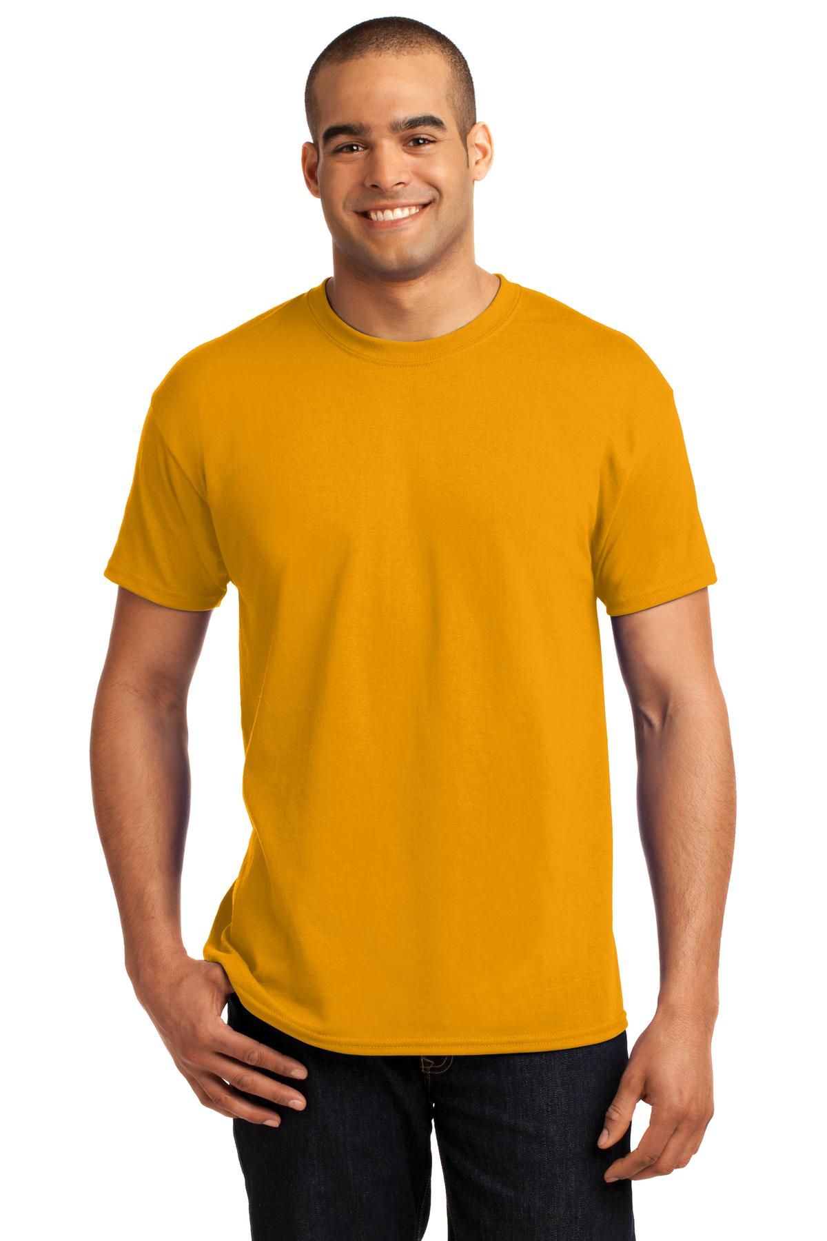 5.2-ounce 50/50 cotton/polyMade with 100% US-grown cottonPol - Gold