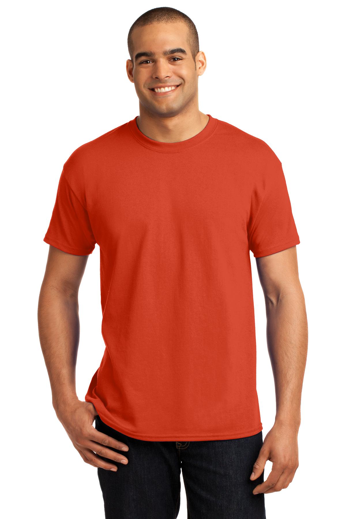 5.2-ounce 50/50 cotton/polyMade with 100% US-grown cottonPol - Orange