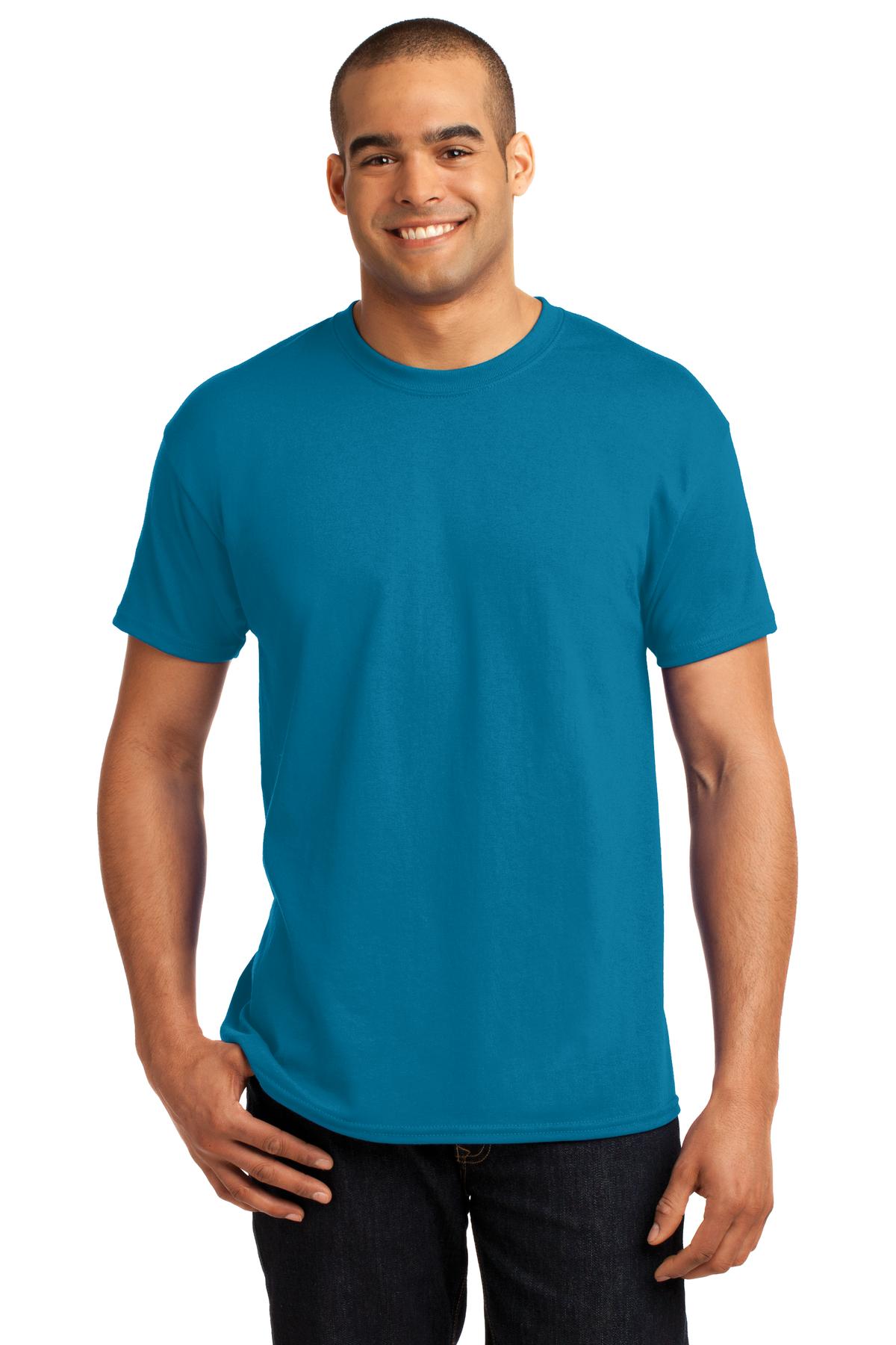 5.2-ounce 50/50 cotton/polyMade with 100% US-grown cottonPol - Teal