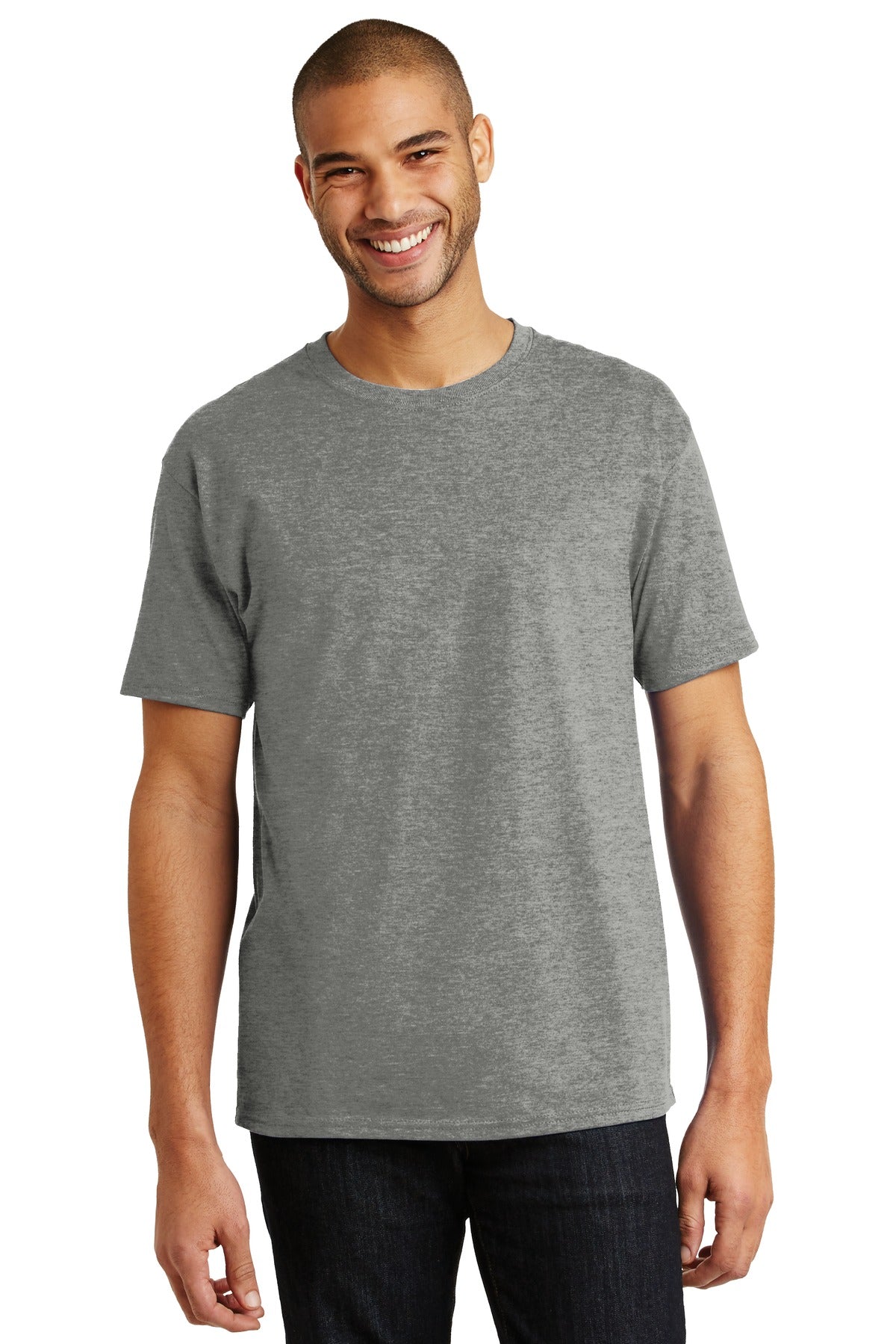 6-ounce 100% cotton 99/1 cotton/poly (Ash)60/40 cotton/poly  - Oxford Grey