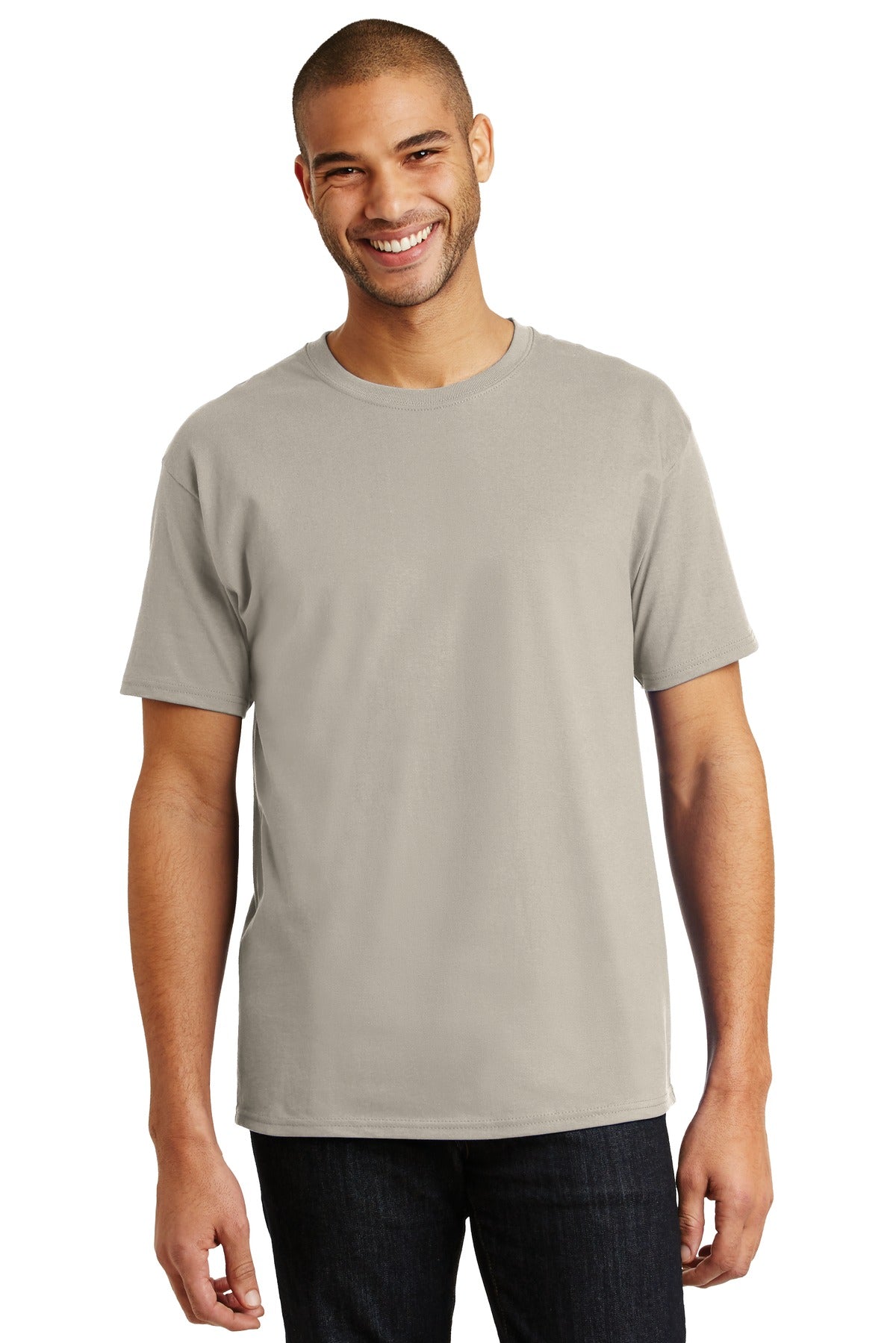 6-ounce 100% cotton 99/1 cotton/poly (Ash)60/40 cotton/poly  - Sand