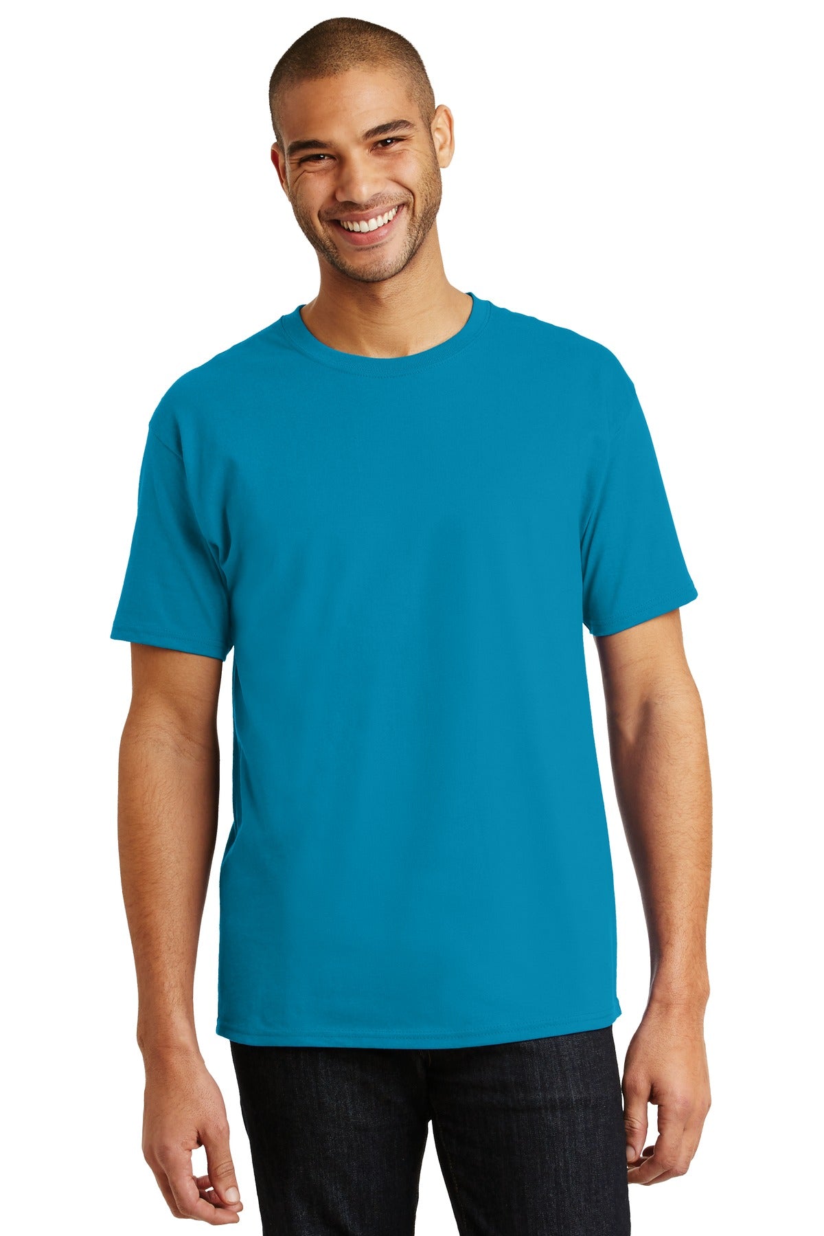 6-ounce 100% cotton 99/1 cotton/poly (Ash)60/40 cotton/poly  - Teal