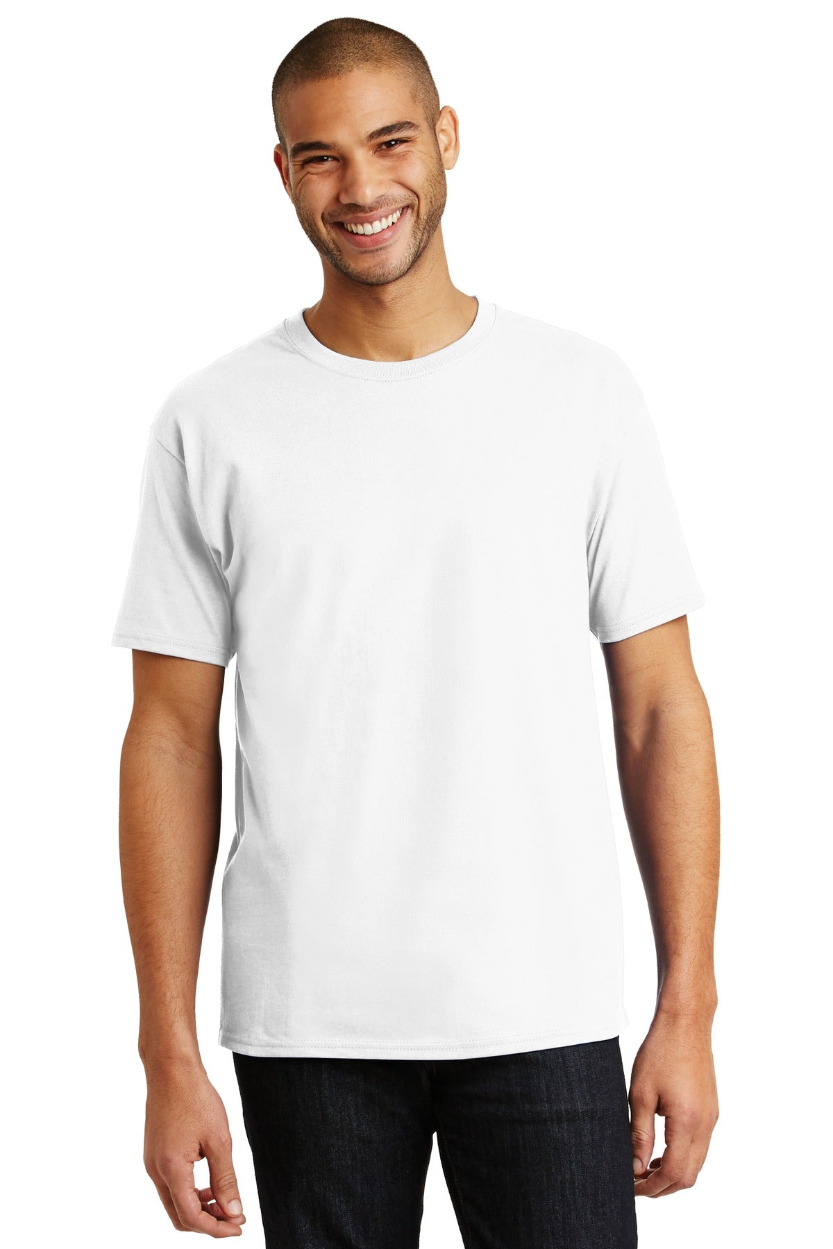 6-ounce 100% cotton 99/1 cotton/poly (Ash)60/40 cotton/poly  - White