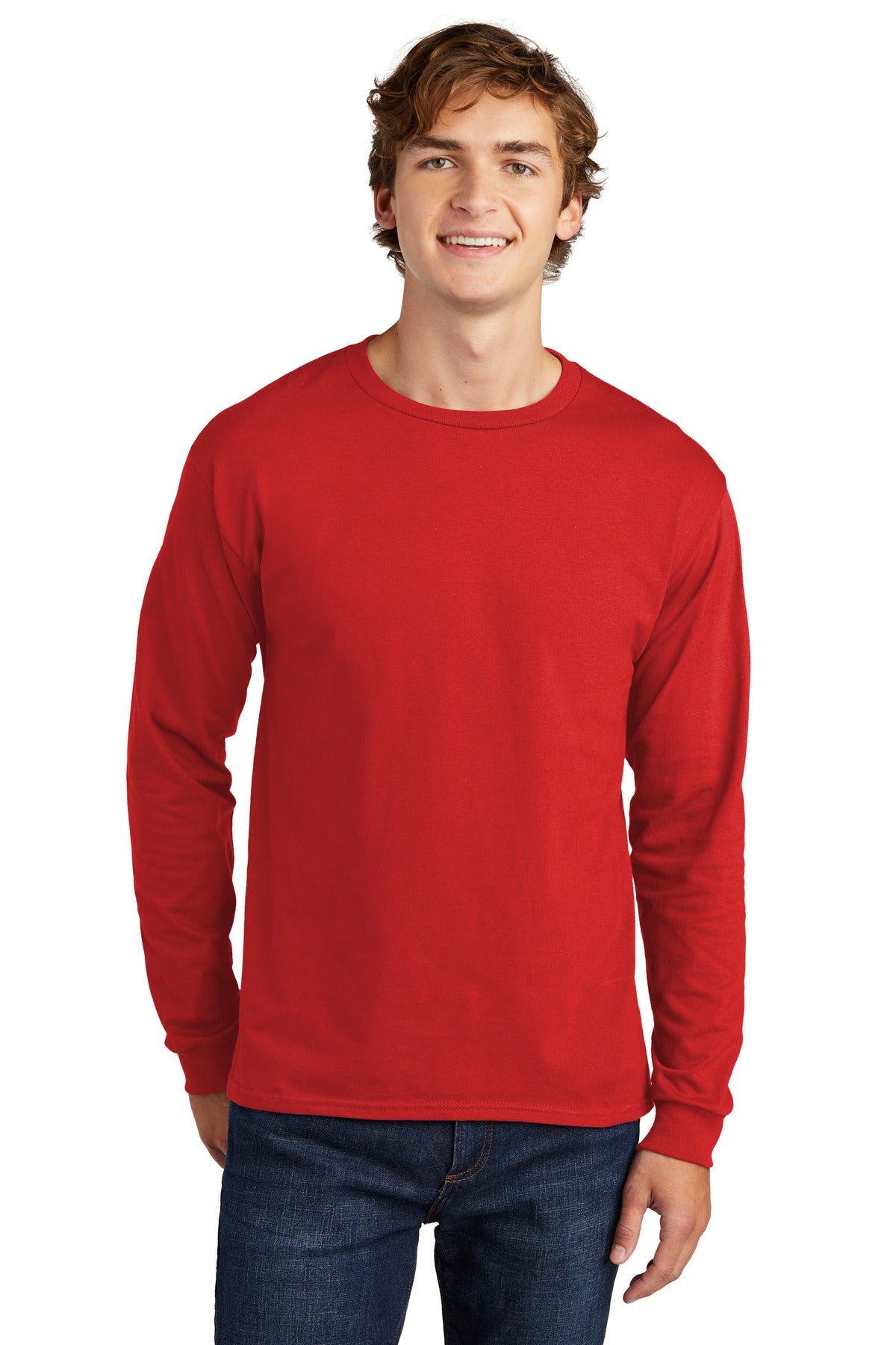 5-ounce 100% cotton99/1 cotton/poly (Ash)Tear-away labelSet- - Athletic Red