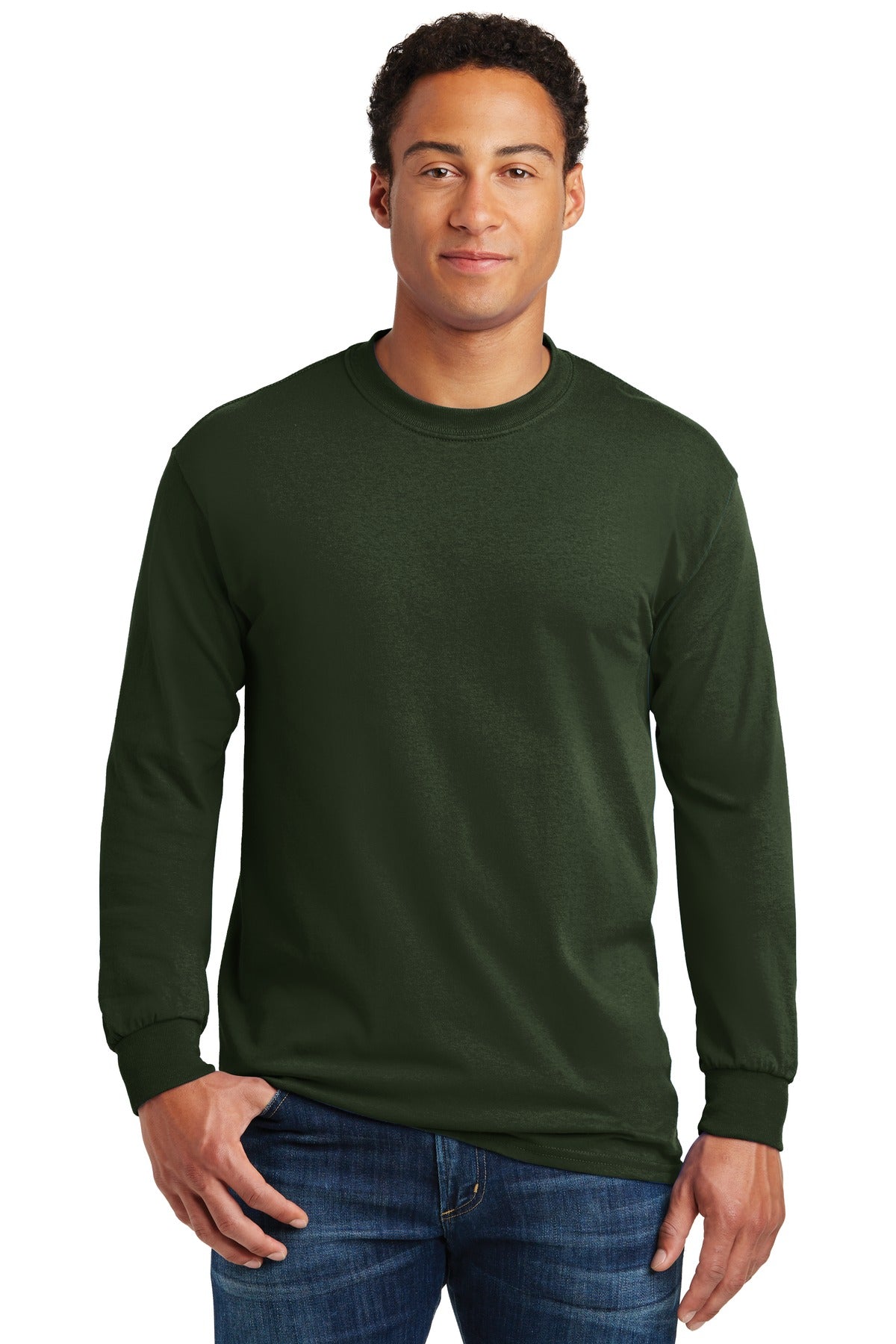 5.3-ounce 100% US cotton 99/1 cotton/poly (Ash) 90/10 cotton - Forest