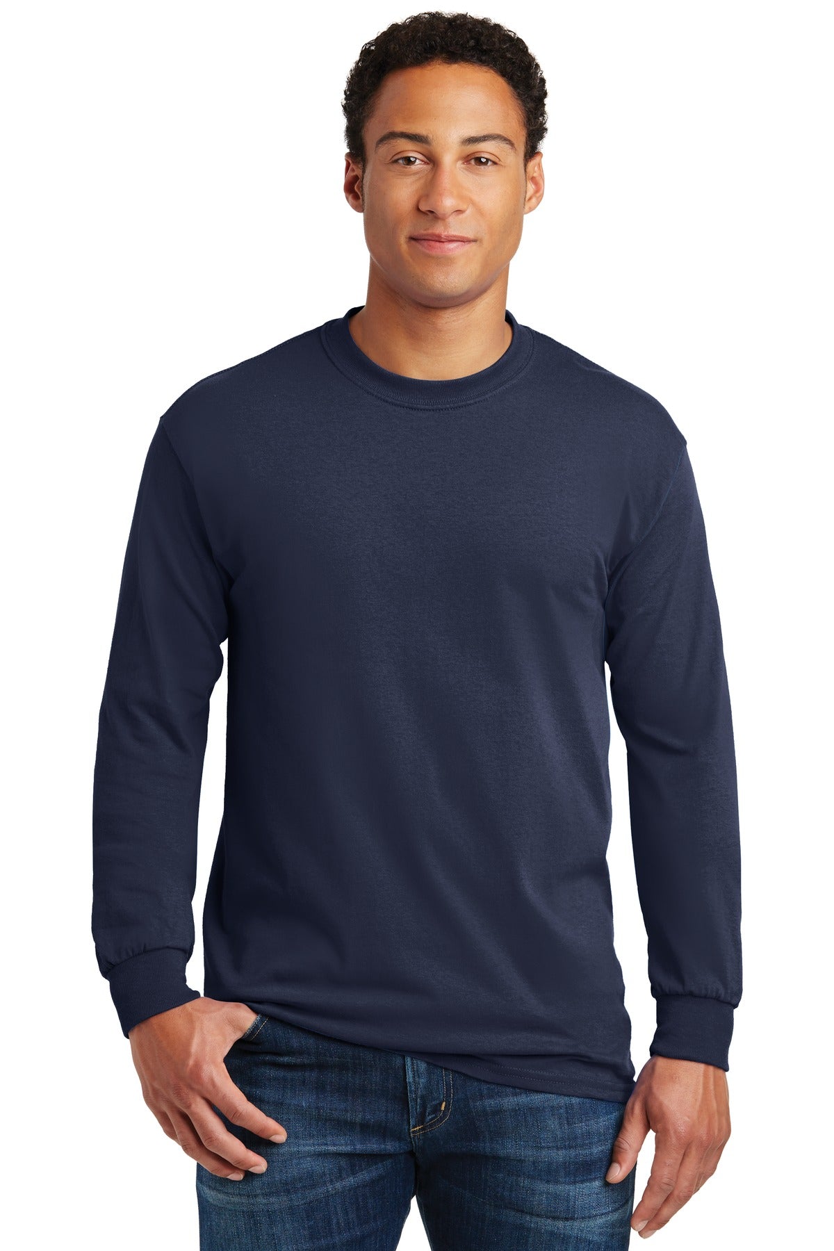 5.3-ounce 100% US cotton 99/1 cotton/poly (Ash) 90/10 cotton - Navy