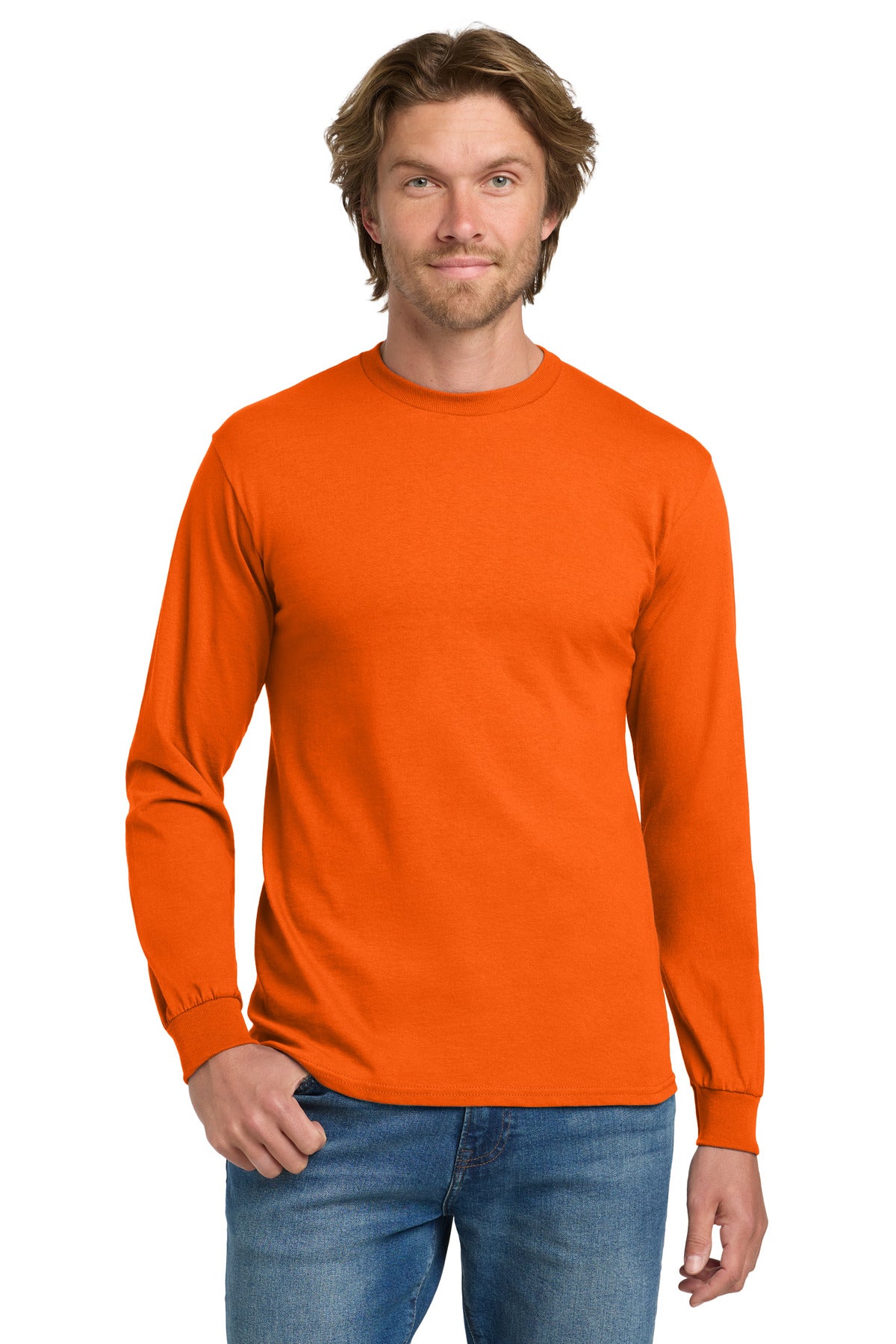 5.3-ounce 100% US cotton 99/1 cotton/poly (Ash) 90/10 cotton - Orange