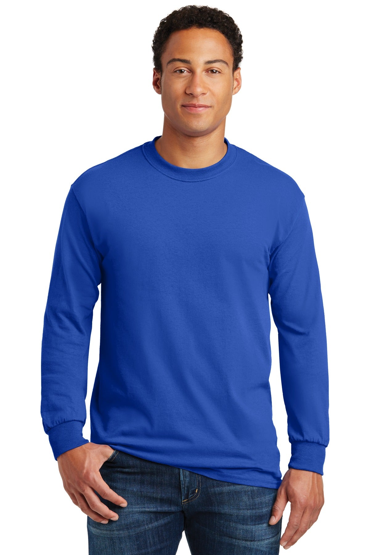5.3-ounce 100% US cotton 99/1 cotton/poly (Ash) 90/10 cotton - Royal