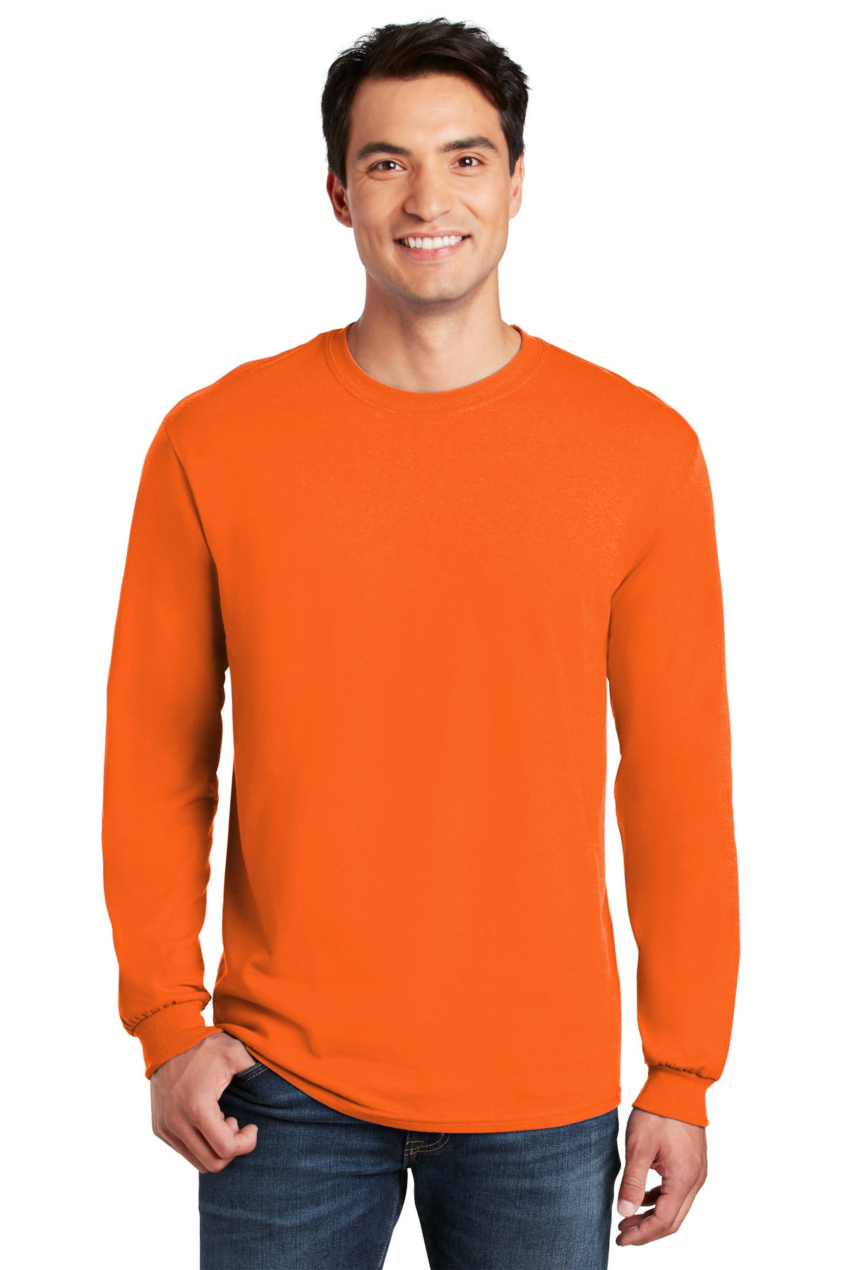 5.3-ounce 100% US cotton 99/1 cotton/poly (Ash) 90/10 cotton - S. Orange