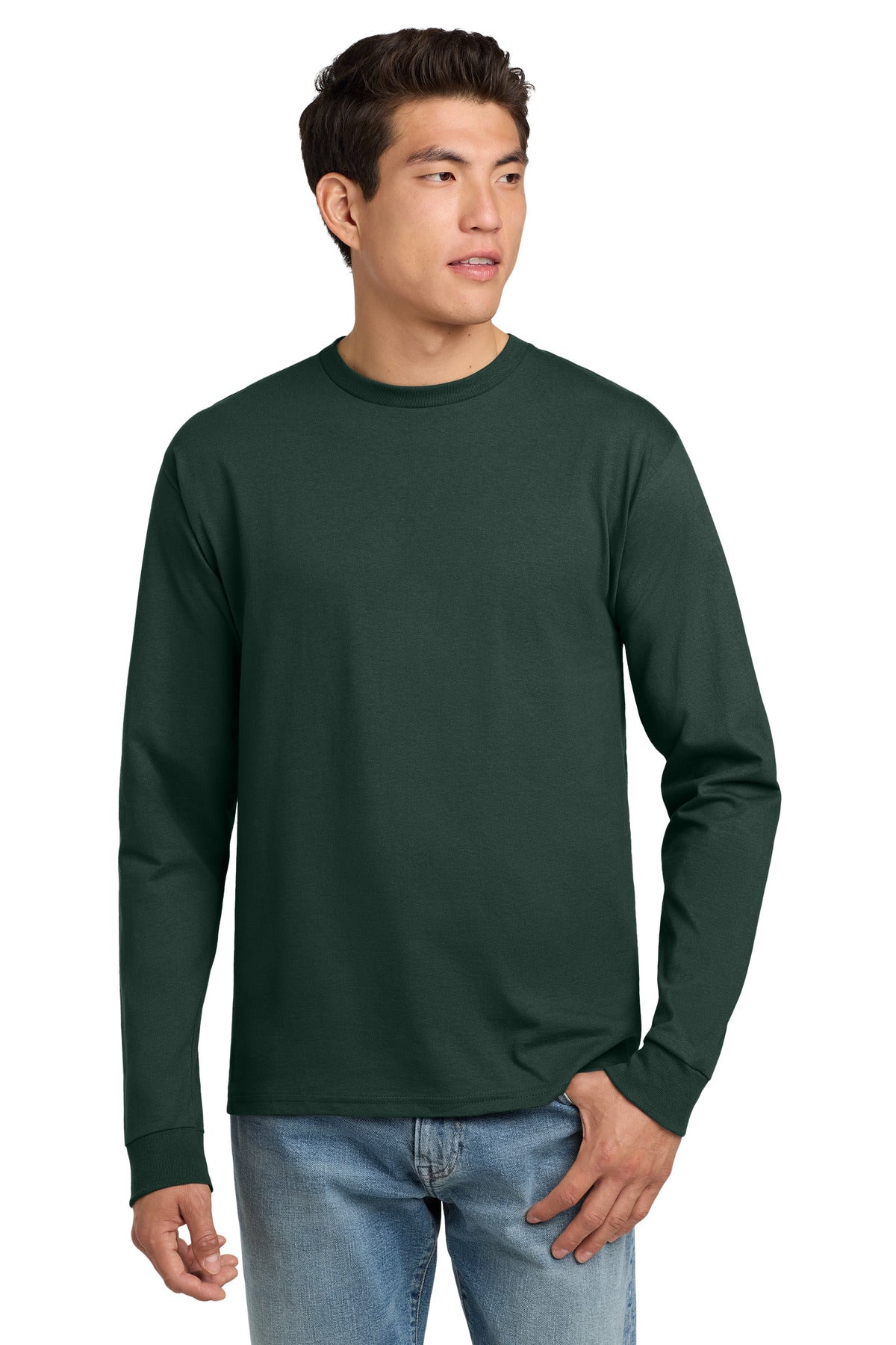 6-ounce 100% ComfortSoft cotton 60/40 cotton/poly (Charcoal  - Deep Forest