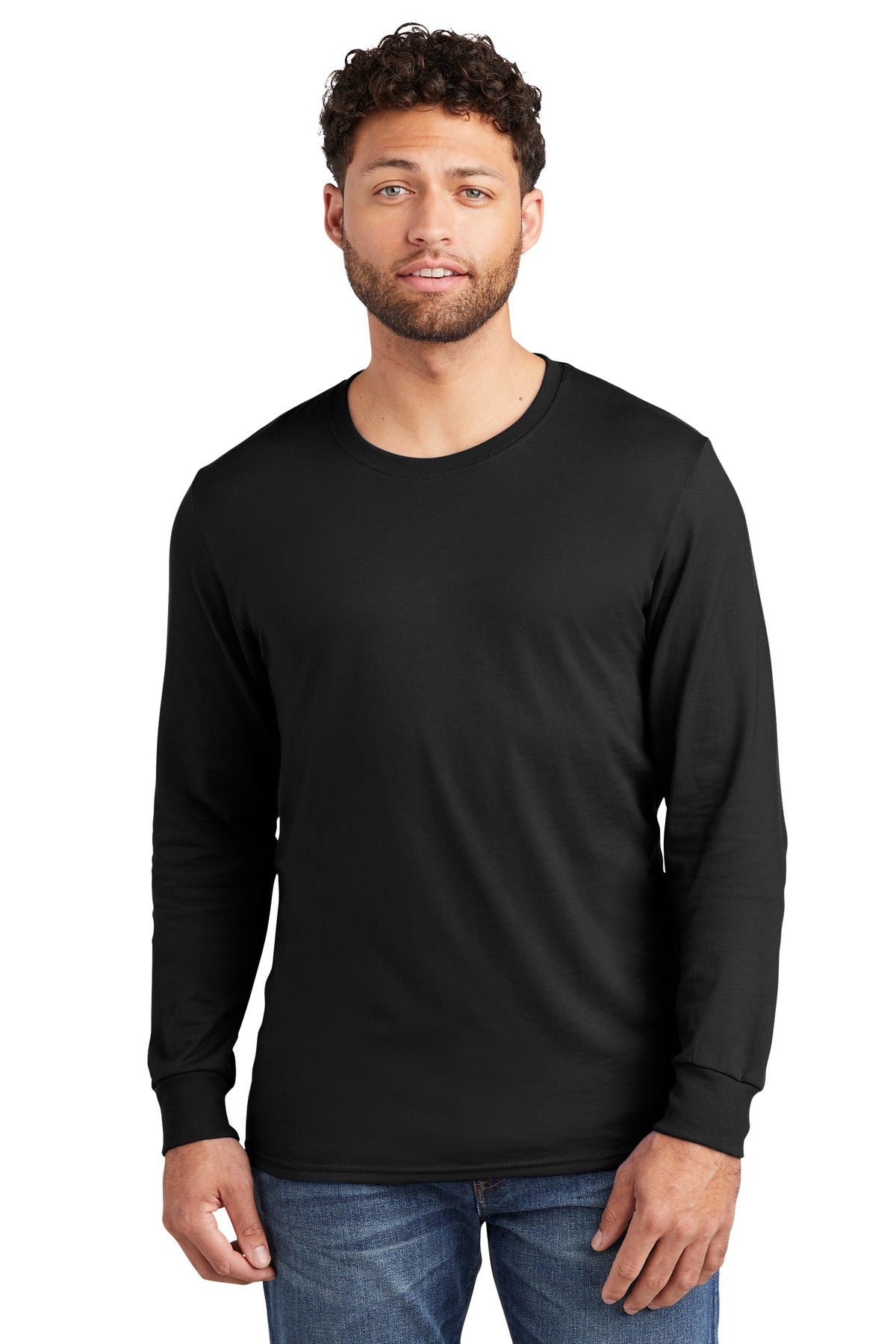 5.2-ounce 50/50 combed ring spun cotton/polyMade with sustai - Black Ink