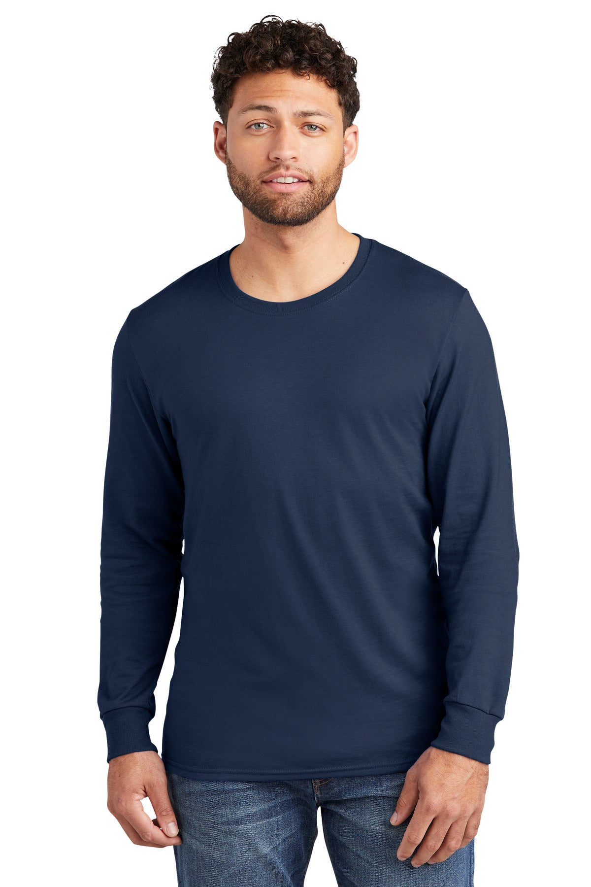 5.2-ounce 50/50 combed ring spun cotton/polyMade with sustai - J. Navy