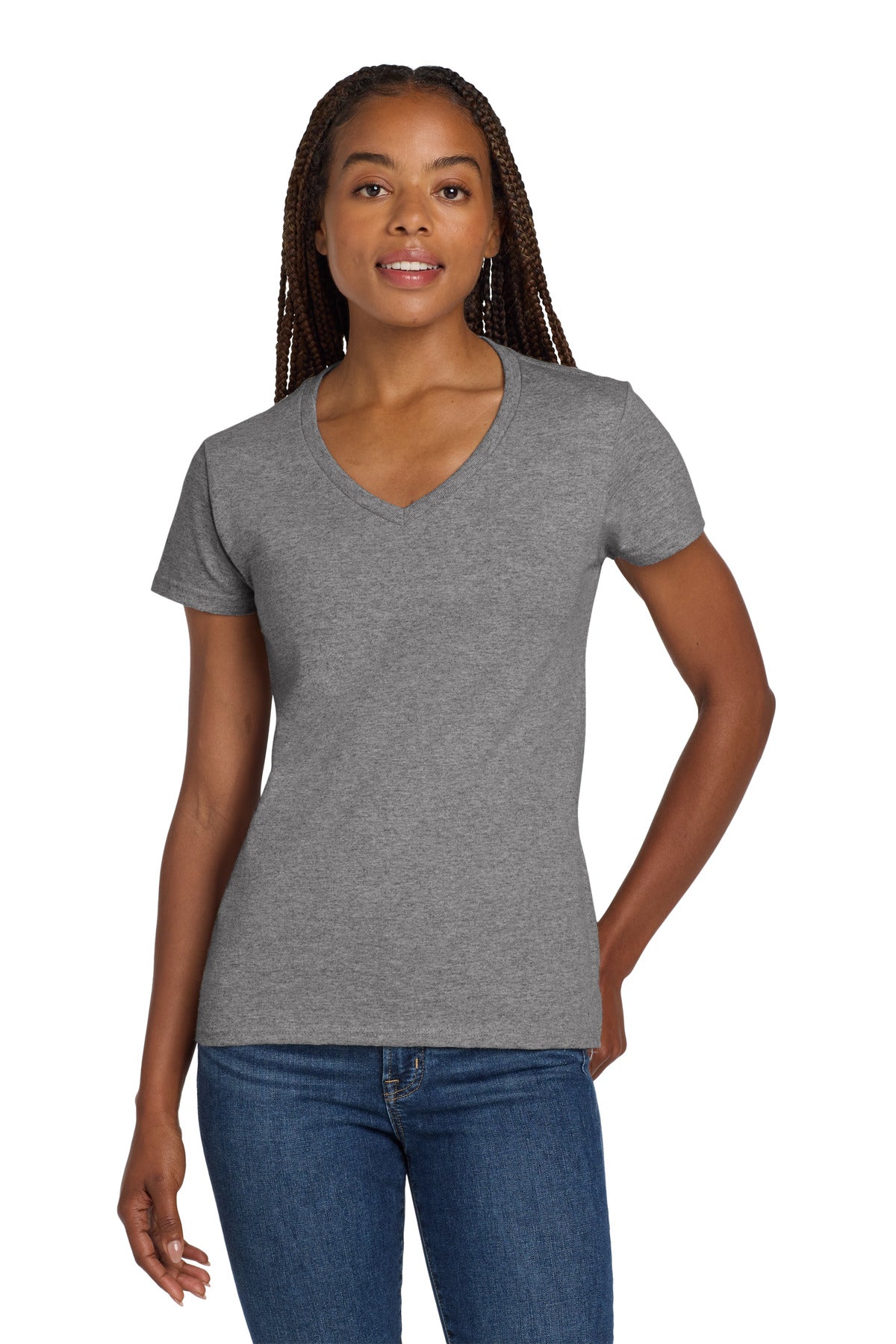5.3-ounce 100% cotton 90/10 cotton/poly (Sport Grey) Taped n - Graphite Heather