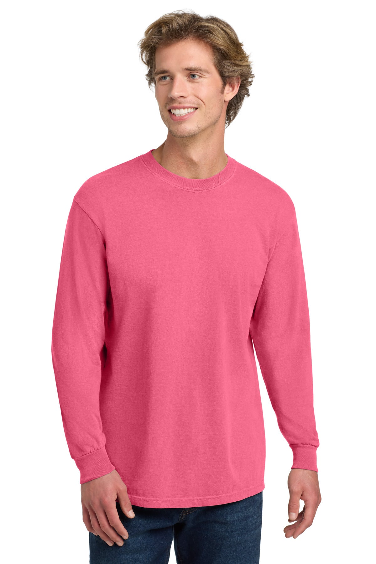 6.1-ounce 100% US ring spun cotton Soft-washed garment-dyed  - Crunchberry