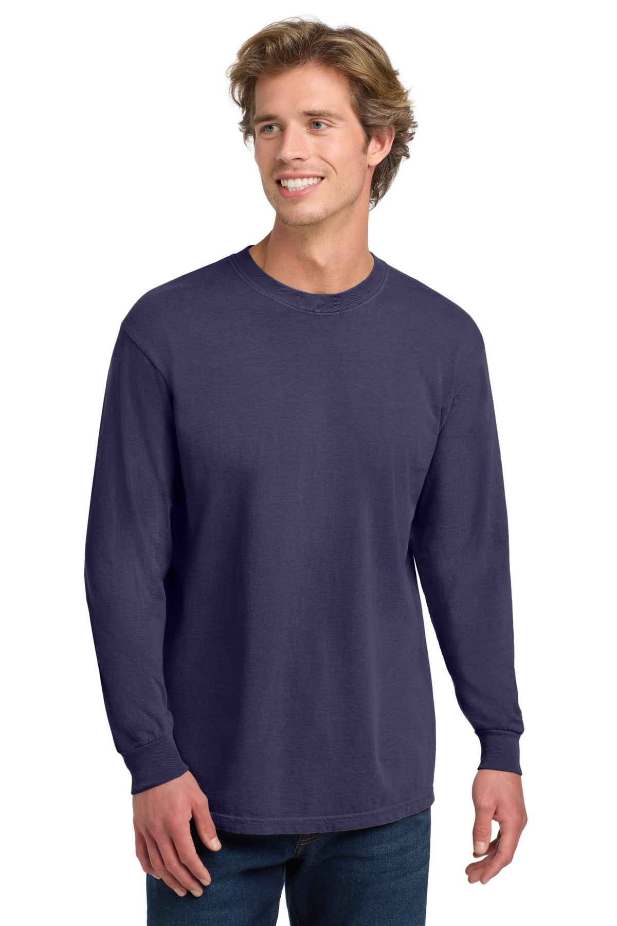 6.1-ounce 100% US ring spun cotton Soft-washed garment-dyed  - Grape