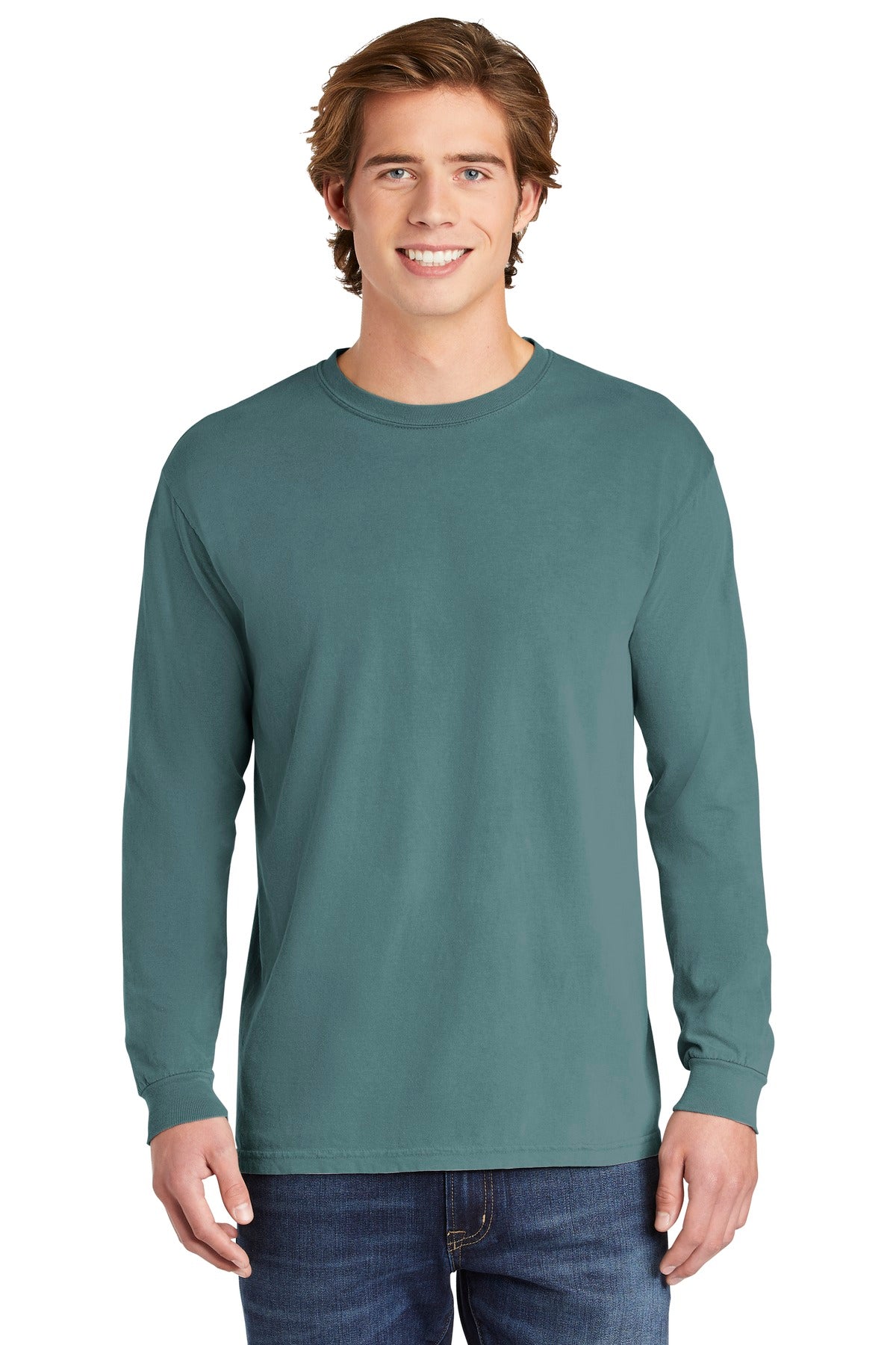 6.1-ounce 100% US ring spun cotton Soft-washed garment-dyed  - Ice Blue