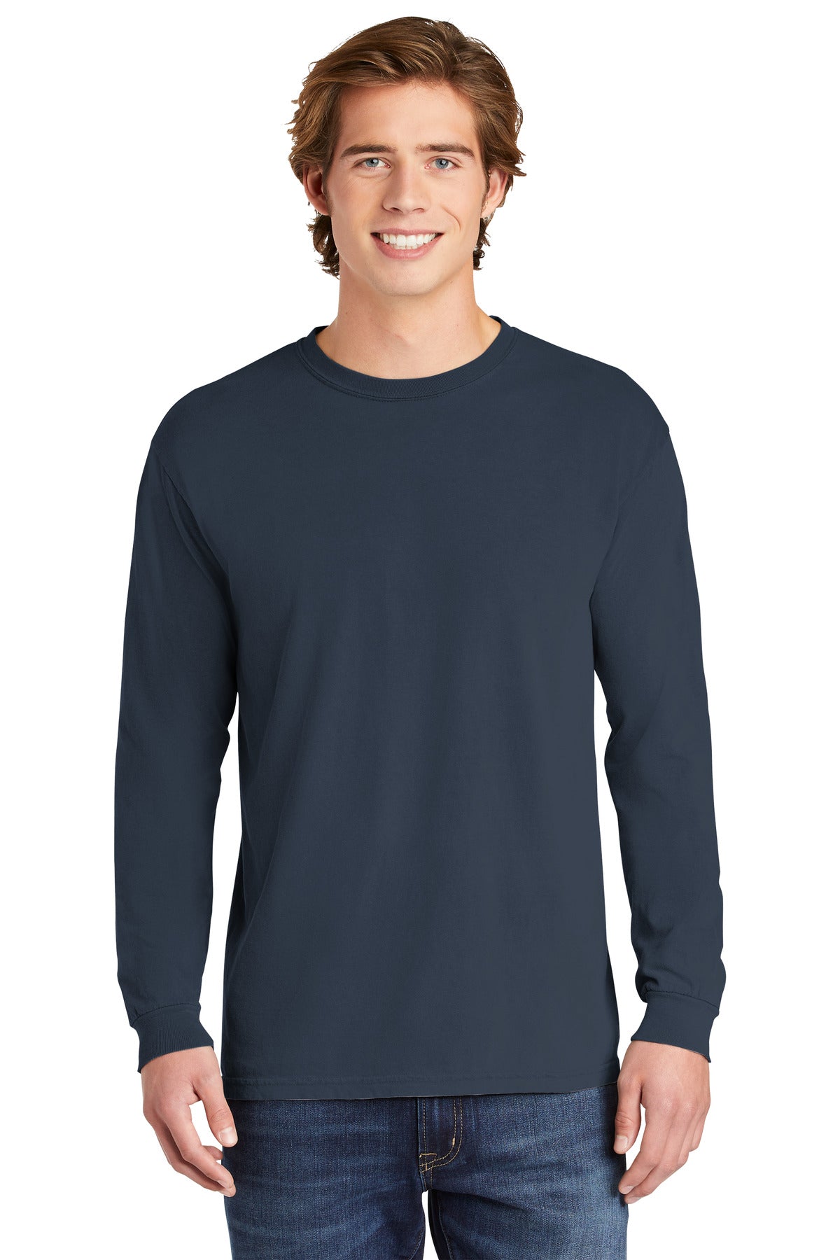 6.1-ounce 100% US ring spun cotton Soft-washed garment-dyed  - Midnight