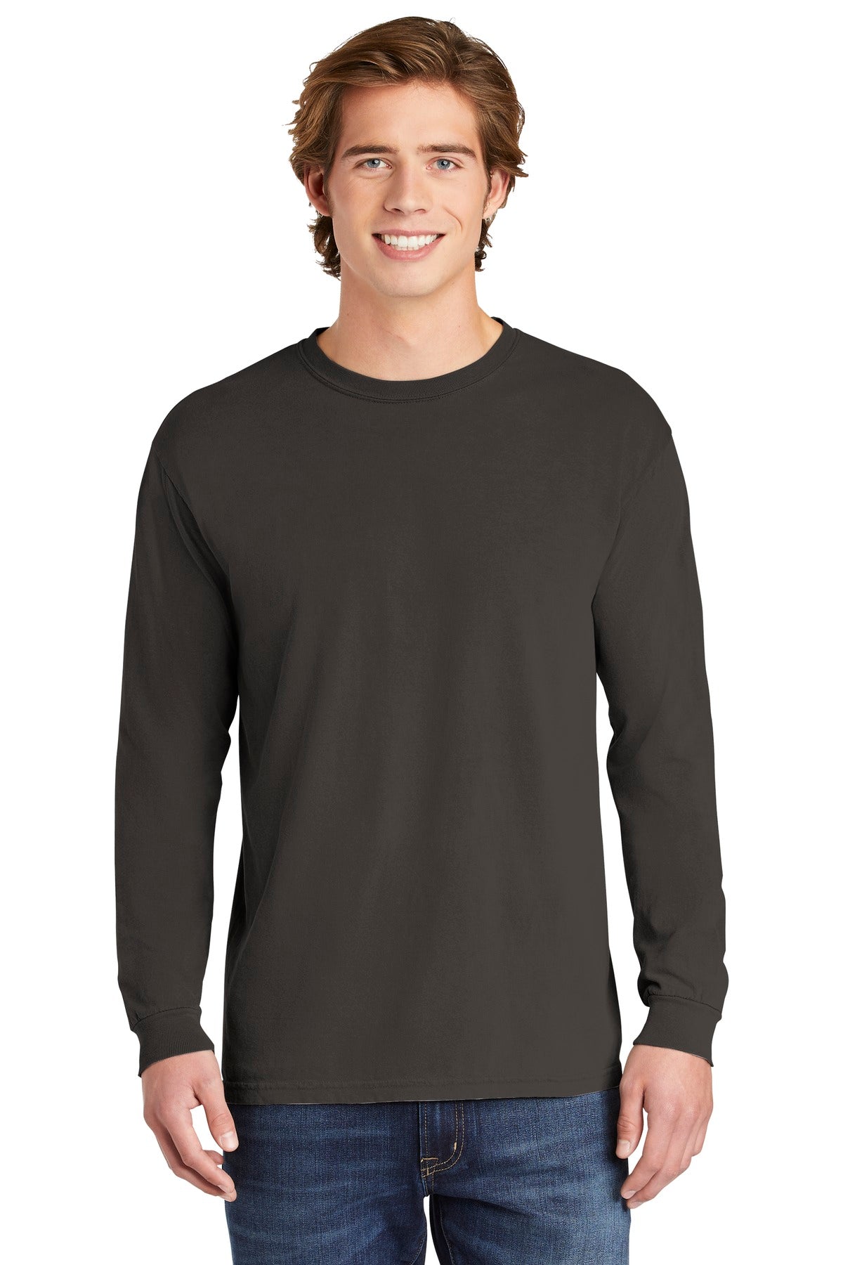 6.1-ounce 100% US ring spun cotton Soft-washed garment-dyed  - Pepper