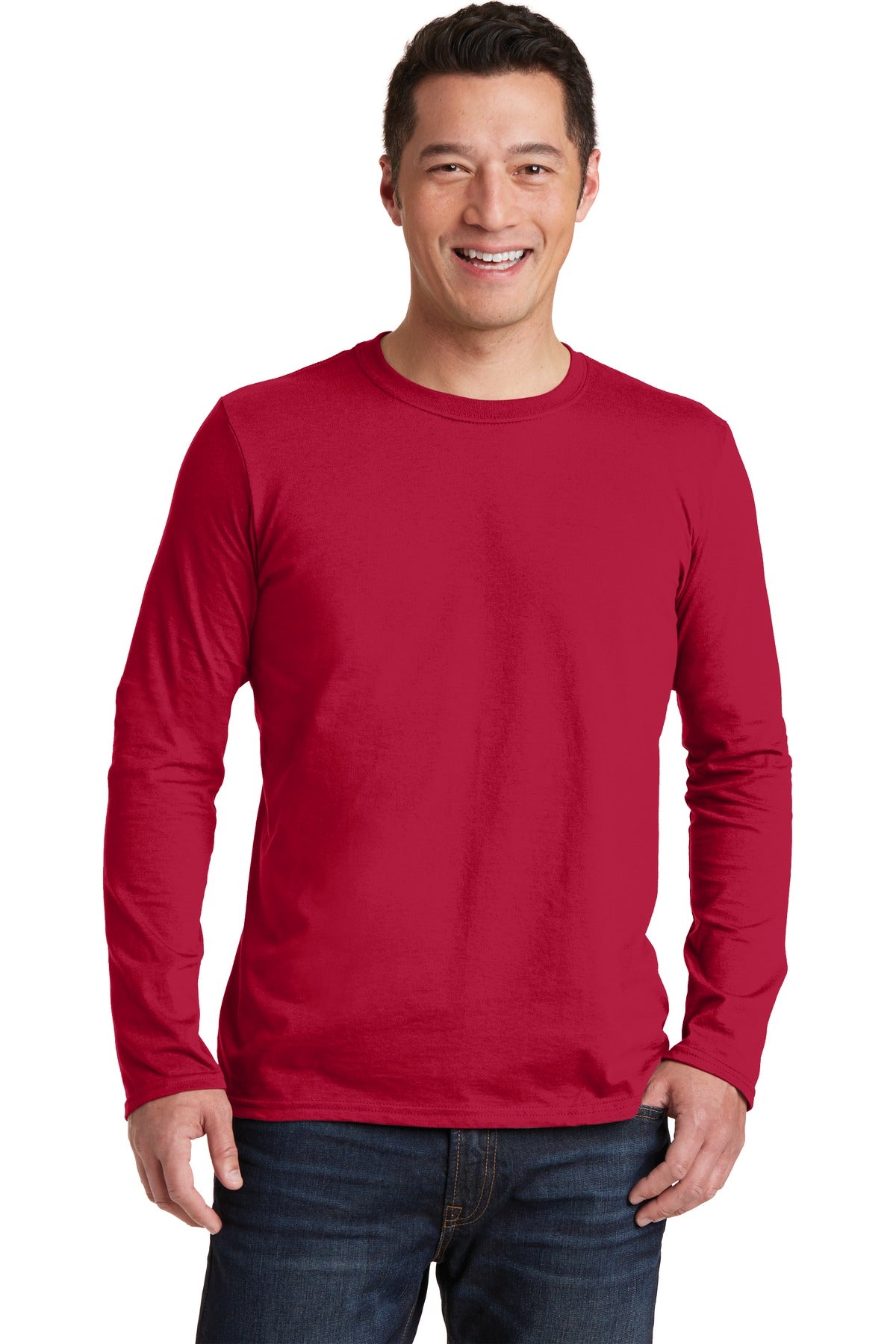 4.5-ounce 100% ring spun cotton 90/10 cotton/poly (Sport Gre - Cherry Red
