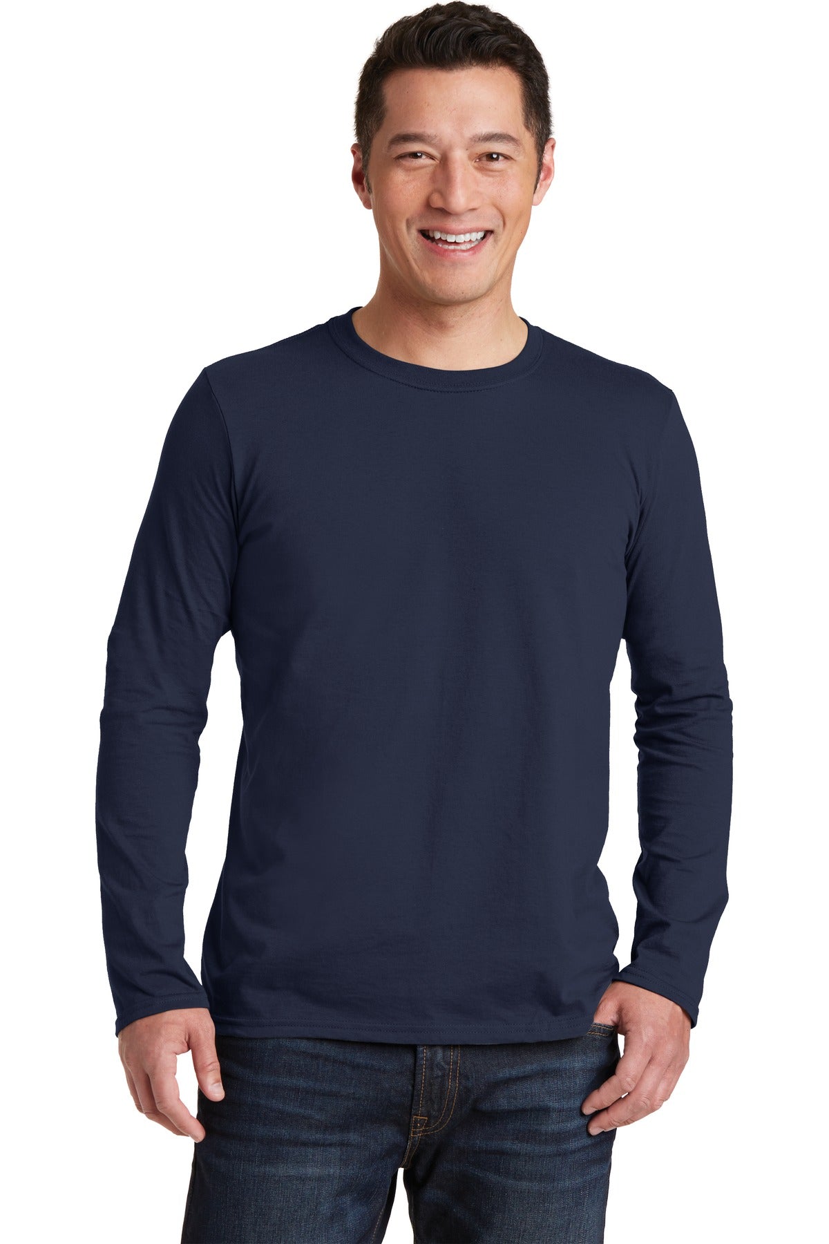 4.5-ounce 100% ring spun cotton 90/10 cotton/poly (Sport Gre - Navy