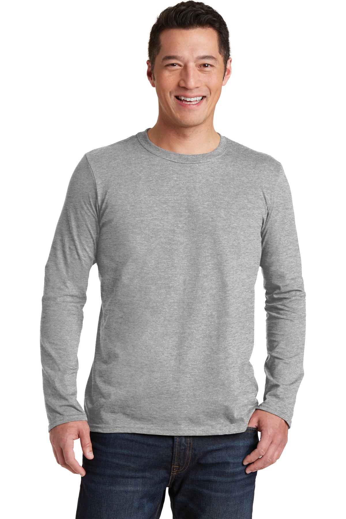 4.5-ounce 100% ring spun cotton 90/10 cotton/poly (Sport Gre - Sport Grey