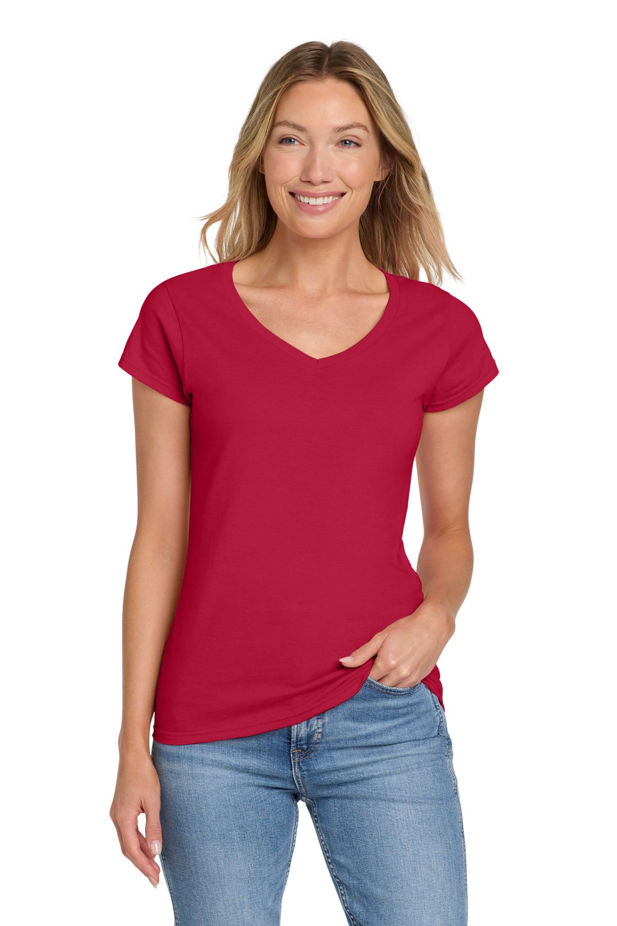 4.5-ounce 100% ring spun cotton 90/10 cotton/poly (Sport Gre - Cherry Red