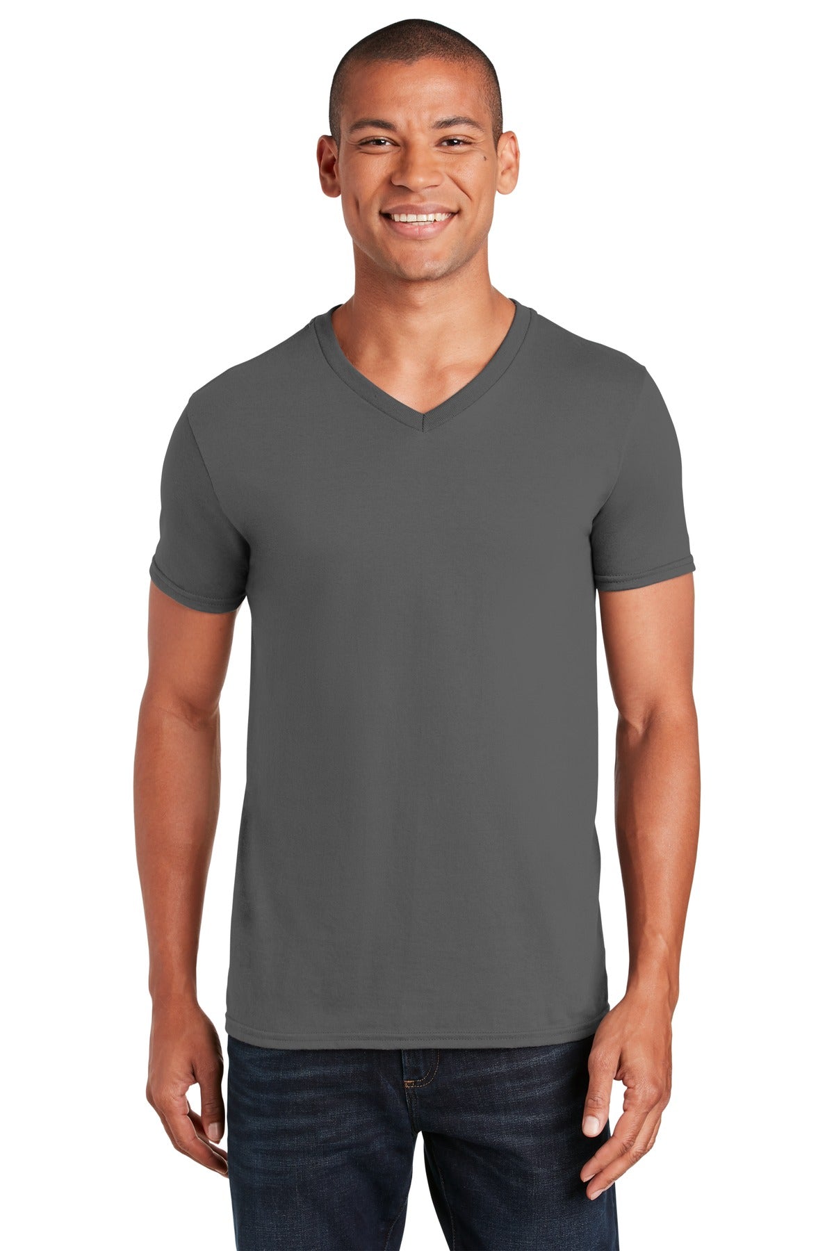 4.5-ounce 100% ring spun cotton 90/10 cotton/poly (Sport Gre - Charcoal