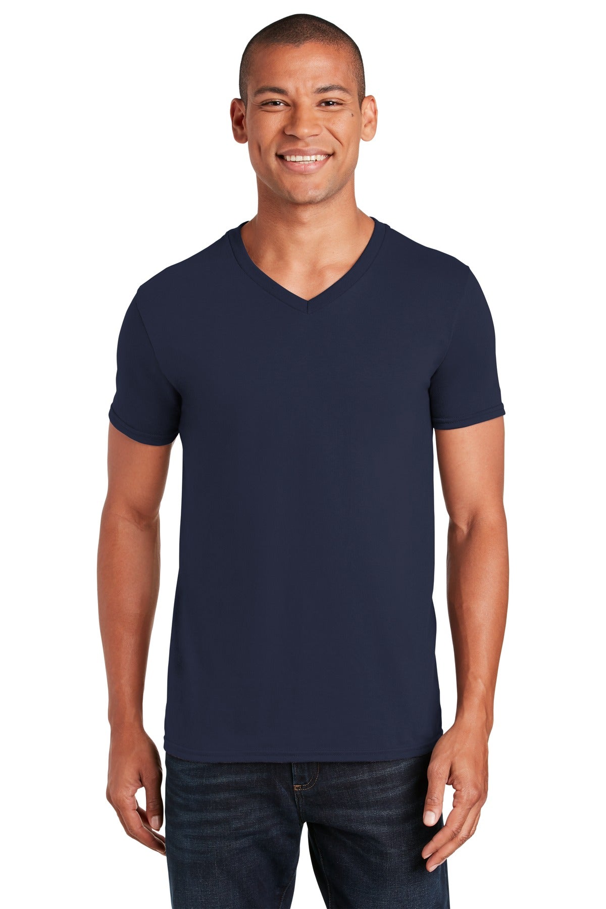 4.5-ounce 100% ring spun cotton 90/10 cotton/poly (Sport Gre - Navy