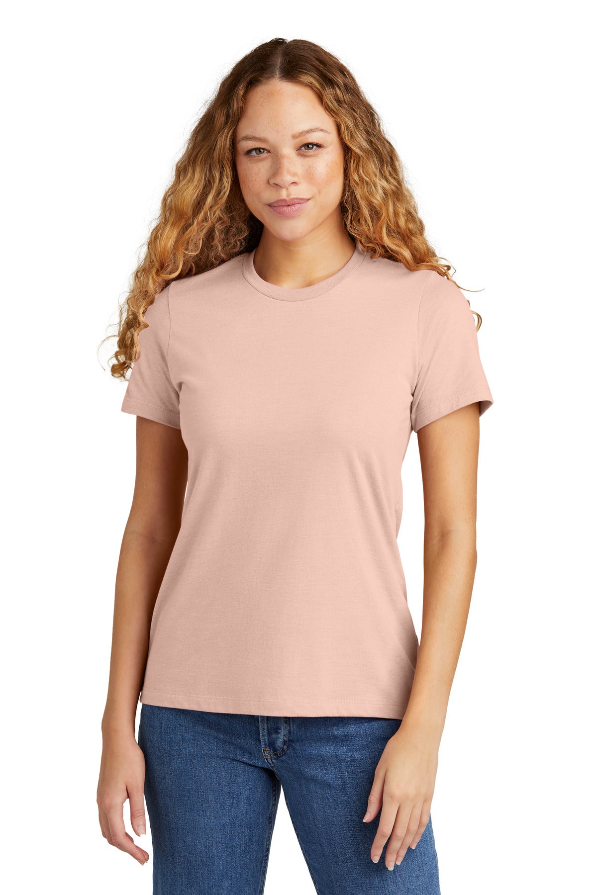 4.6-ounce 60/40 ring spun cotton/polyesterRecycled high-perf - Dusty Rose