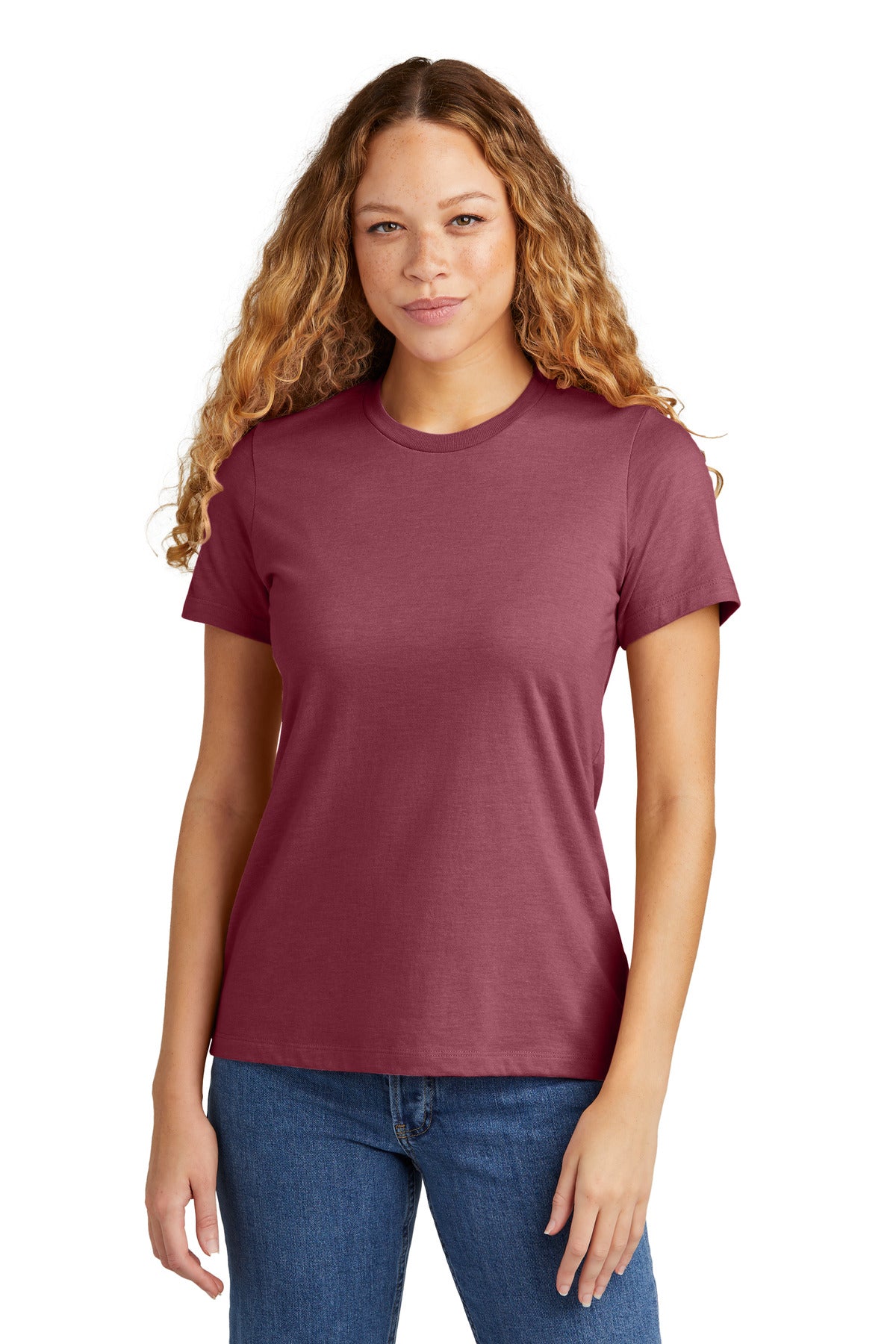 4.6-ounce 60/40 ring spun cotton/polyesterRecycled high-perf - Maroon Mist