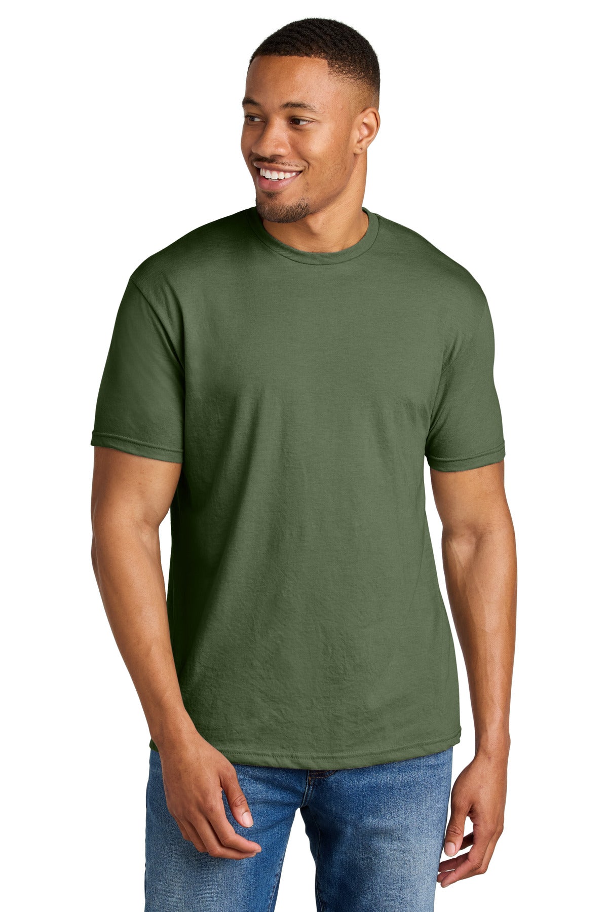4.6-ounce 60/40 ring spun cotton/polyester Recycled high-per - Cactus