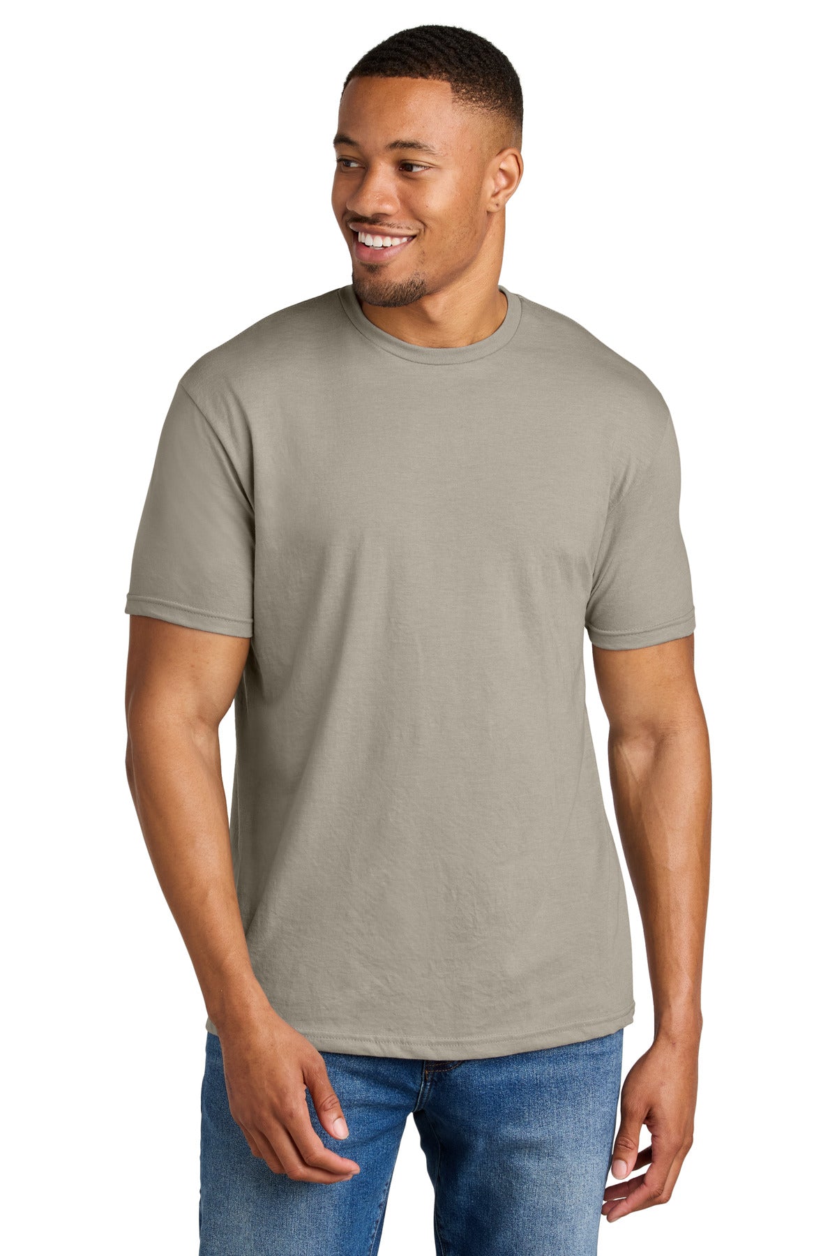 4.6-ounce 60/40 ring spun cotton/polyester Recycled high-per - Slate