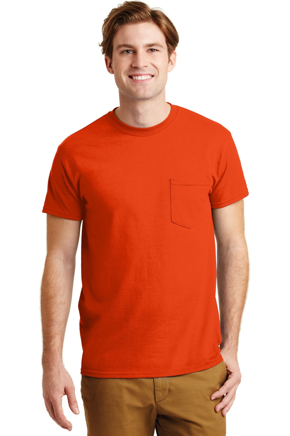 5.5-ounce 50/50 cotton/poly DryBlend moisture-wicking proper - Orange