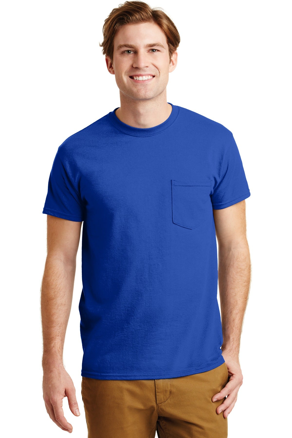5.5-ounce 50/50 cotton/poly DryBlend moisture-wicking proper - Royal