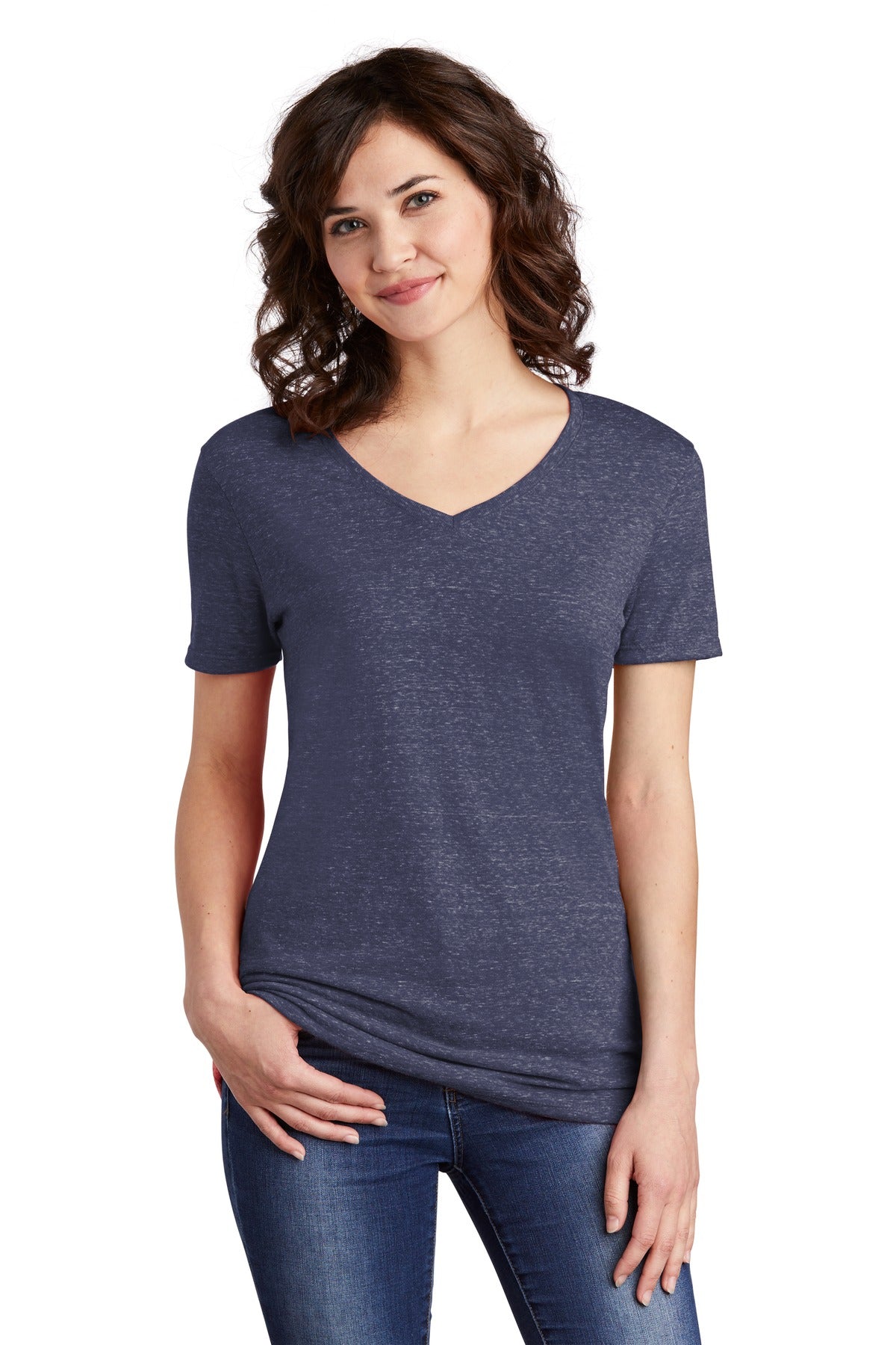 5.2-ounce 88/12 poly/ring spun cotton jersey Classic fit Tea - Navy