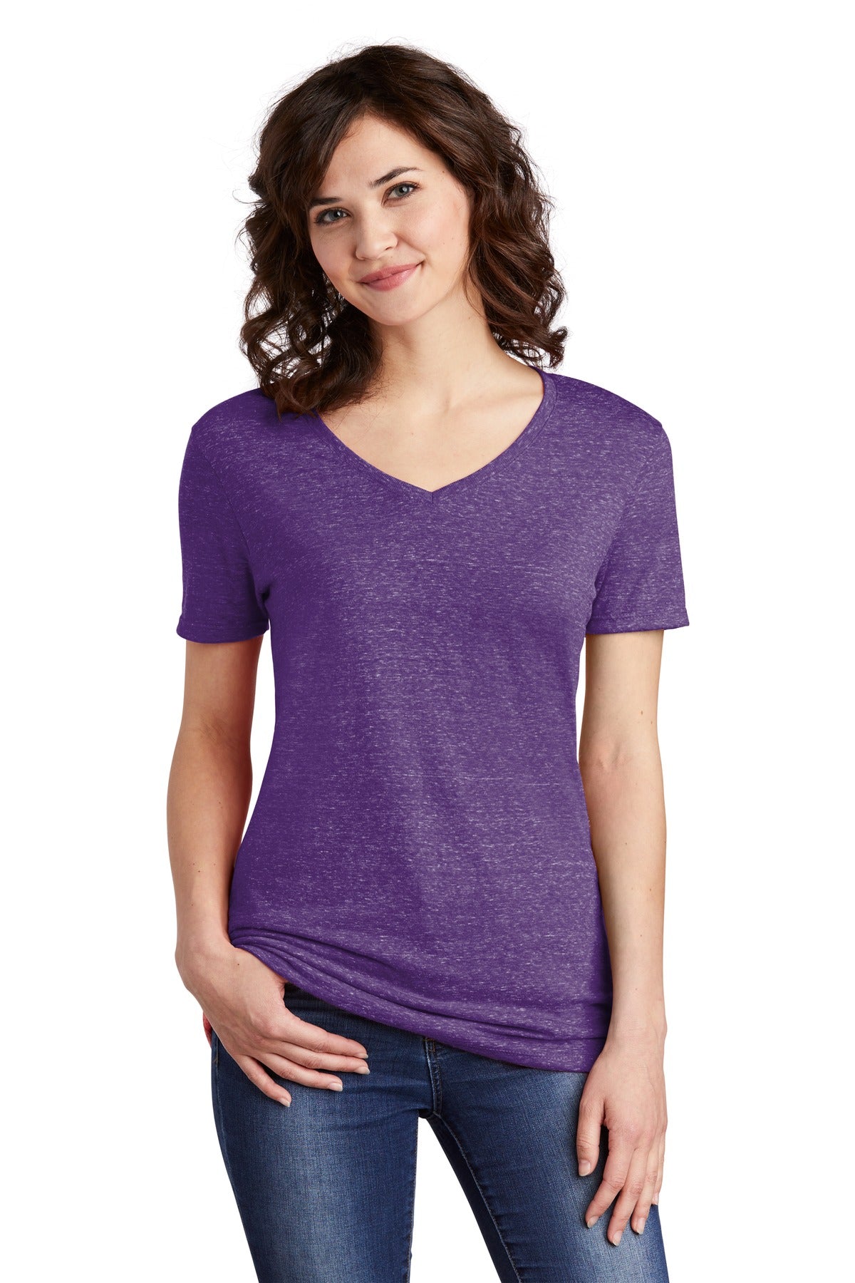 5.2-ounce 88/12 poly/ring spun cotton jersey Classic fit Tea - Purple