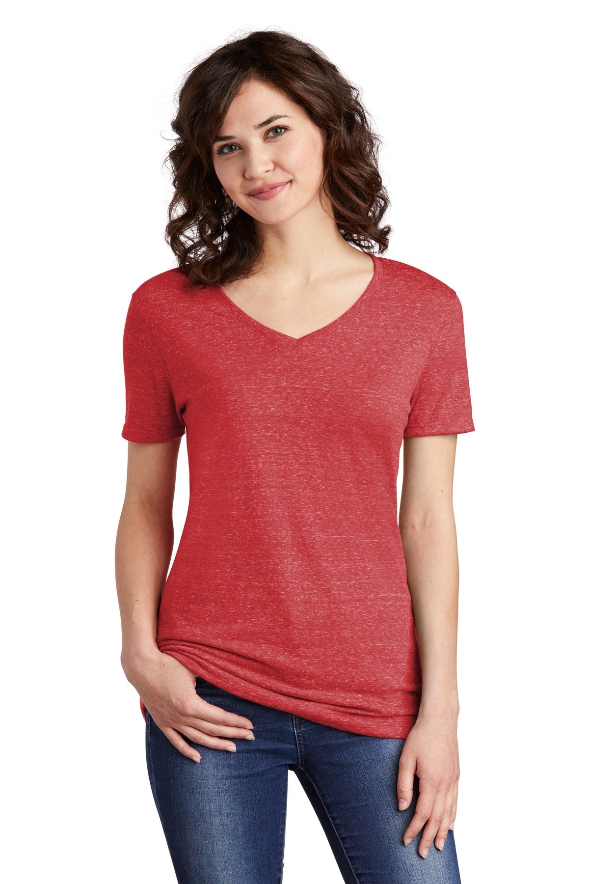 5.2-ounce 88/12 poly/ring spun cotton jersey Classic fit Tea - Red