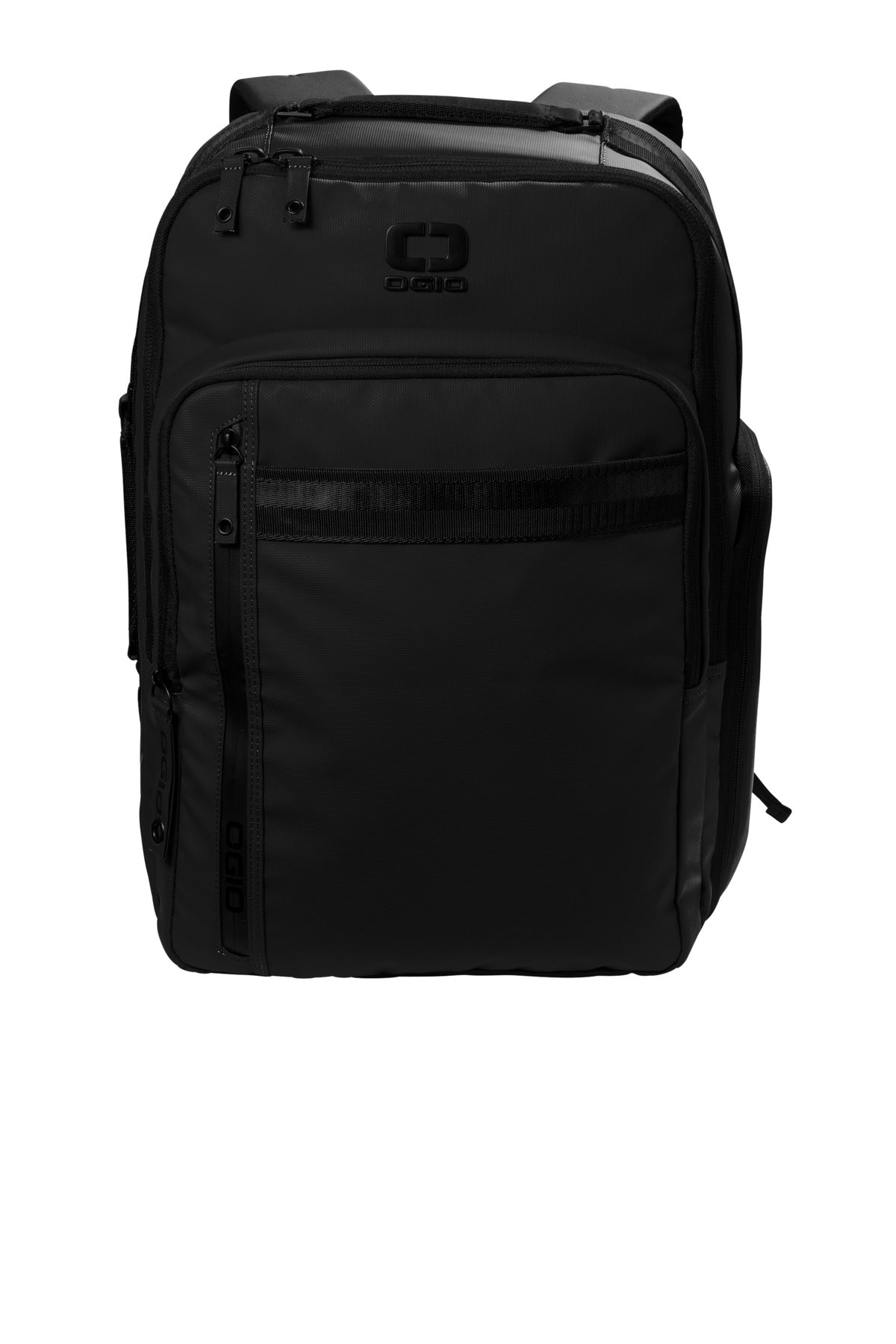 1 680D poly face-coated PU Spacious main compartment Easy-ac - Blacktop