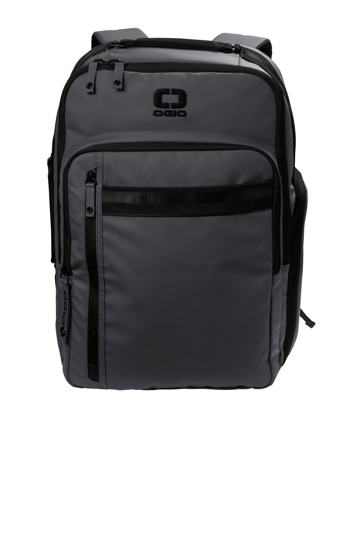 1 680D poly face-coated PU Spacious main compartment Easy-ac - Tarmac Grey